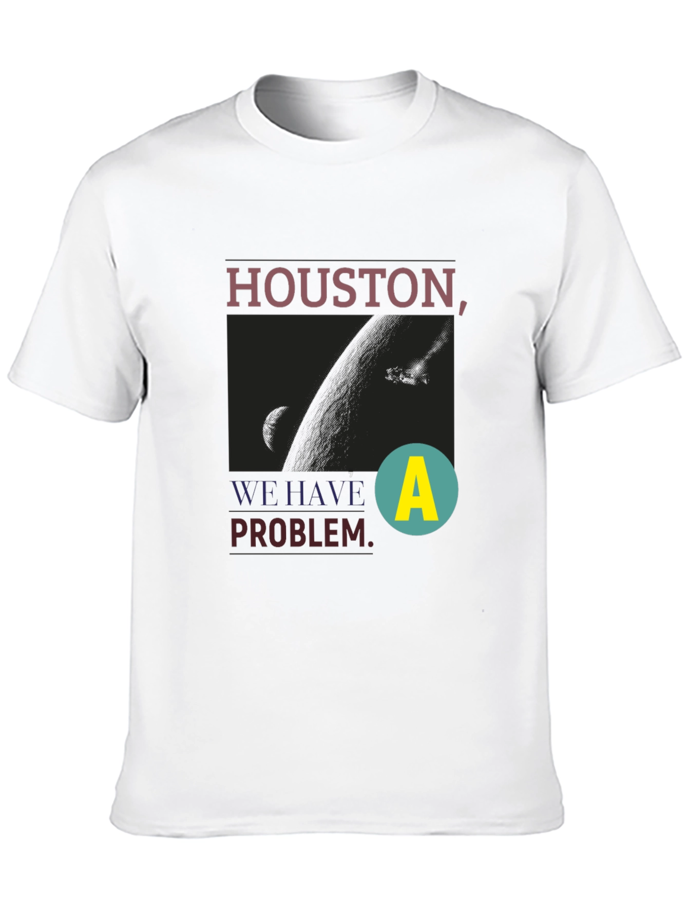 Black Houston We Have a Problem Graphic Tee view 10