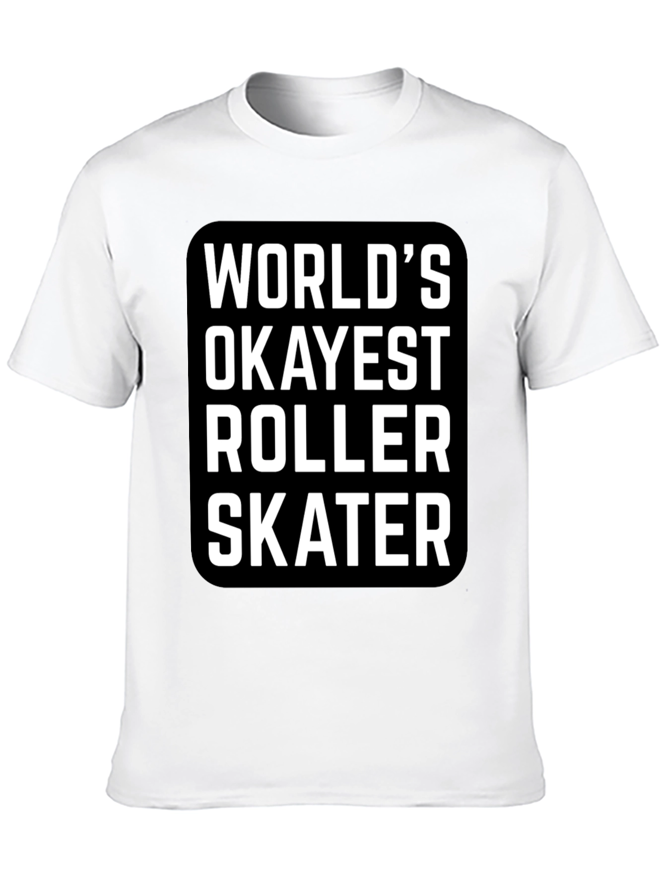 Black World's Okayest Roller Skater Graphic Tee view 10