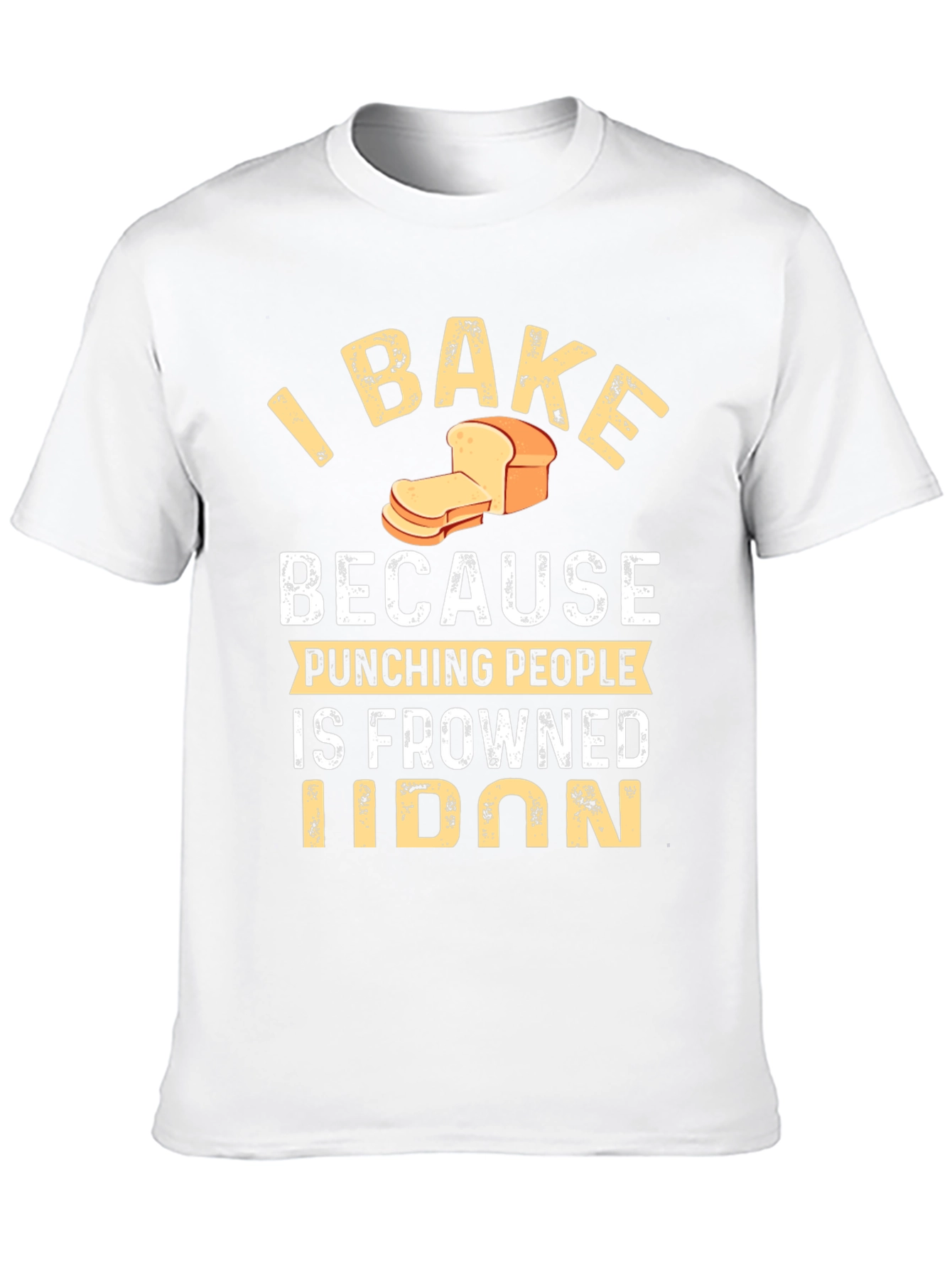 Black Funny Baking T-Shirt - I Bake Because Punching People view 10