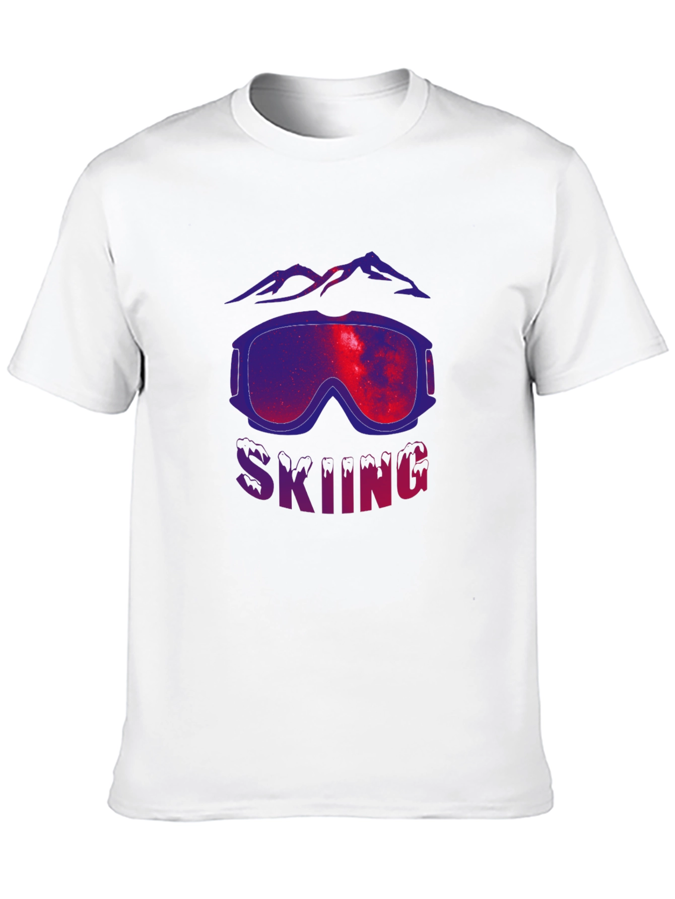 Black Skiing Goggles Graphic Tee - Premium Cotton Comfort view 10