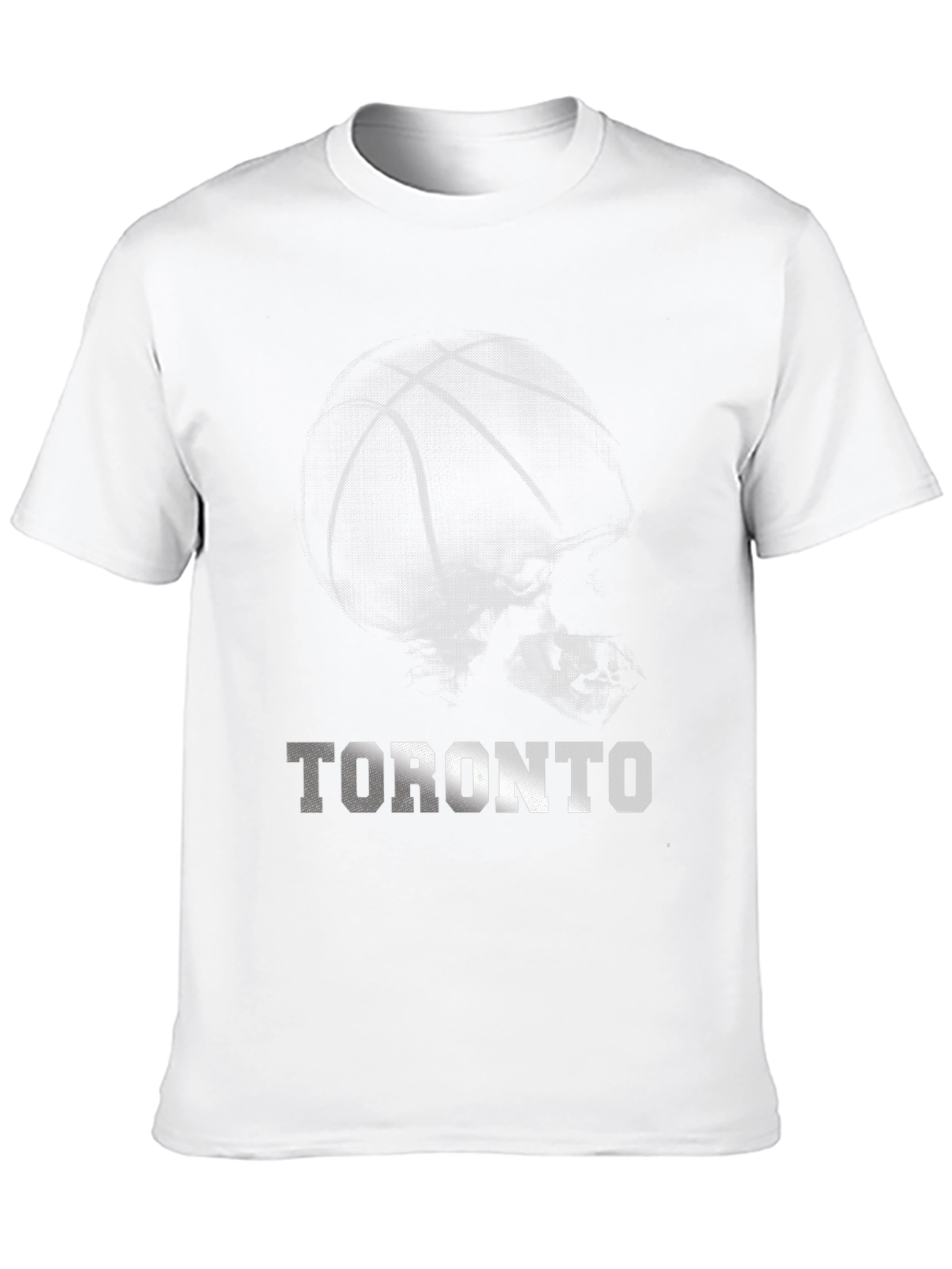 Black Toronto Basketball Graphic Tee - Black Cotton T-Shirt view 10