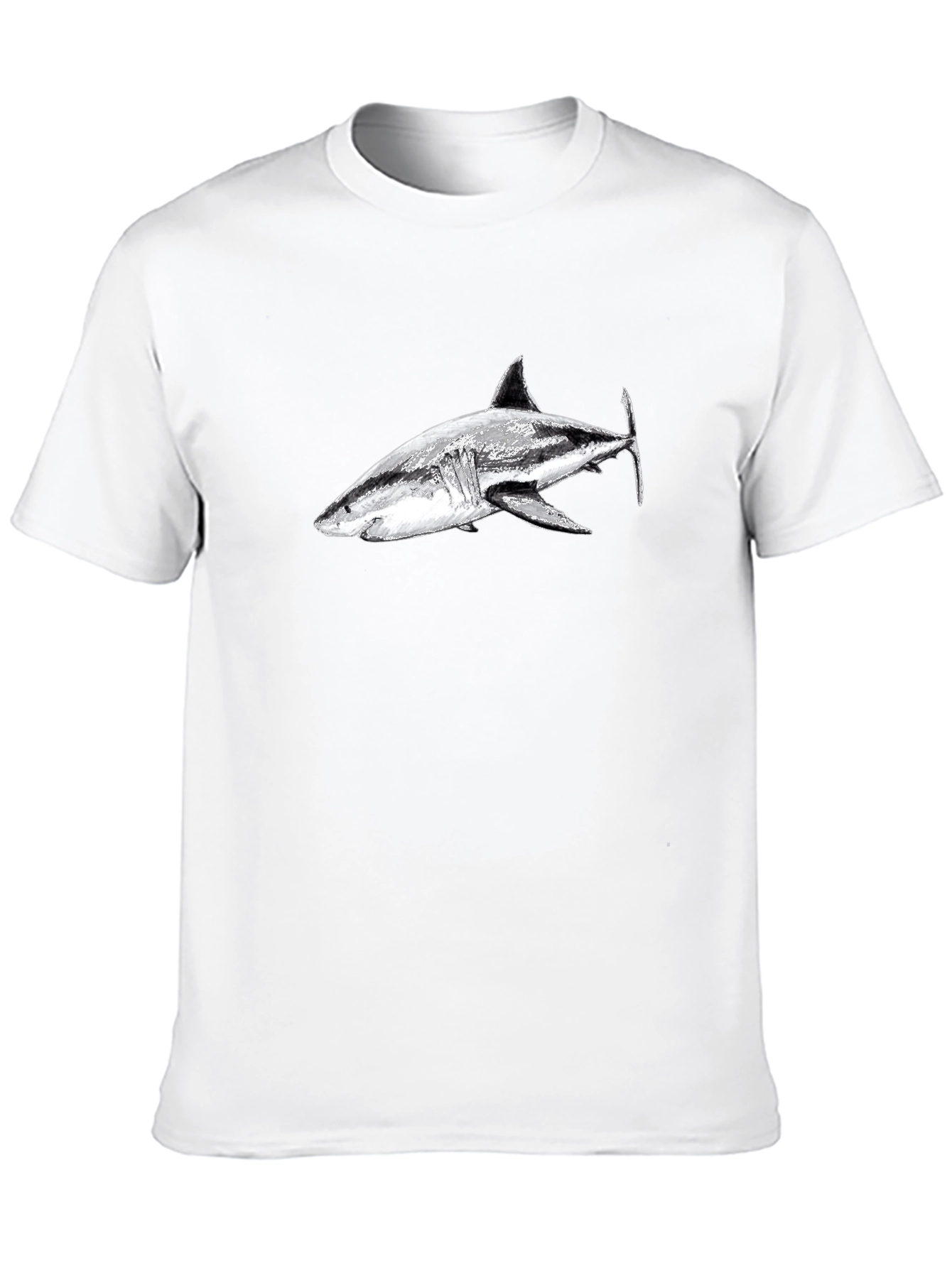 Black Shark Graphic Tee - Cool Black T-Shirt view 10
