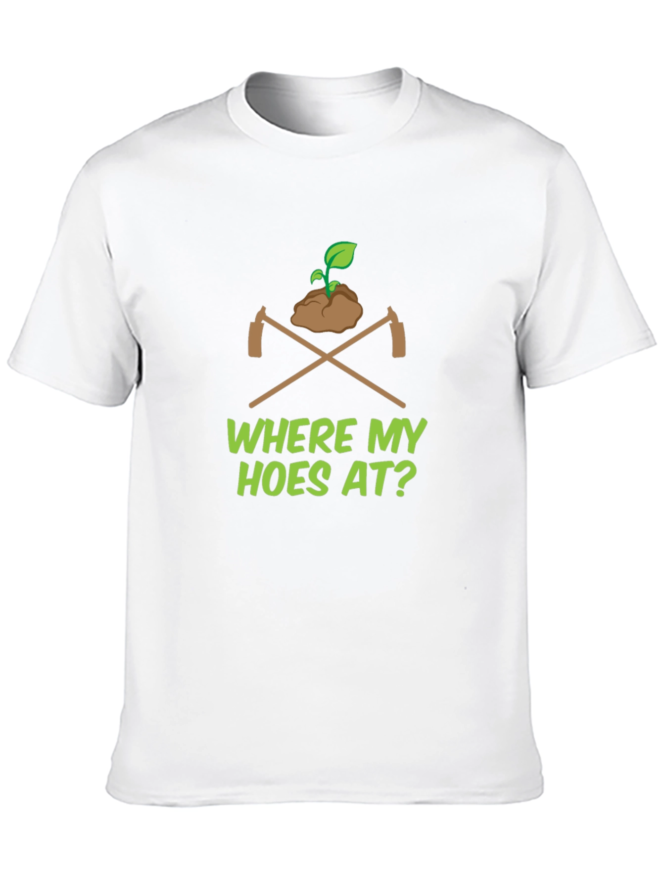 Black "Where My Hoes At?" Black Graphic Tee view 10