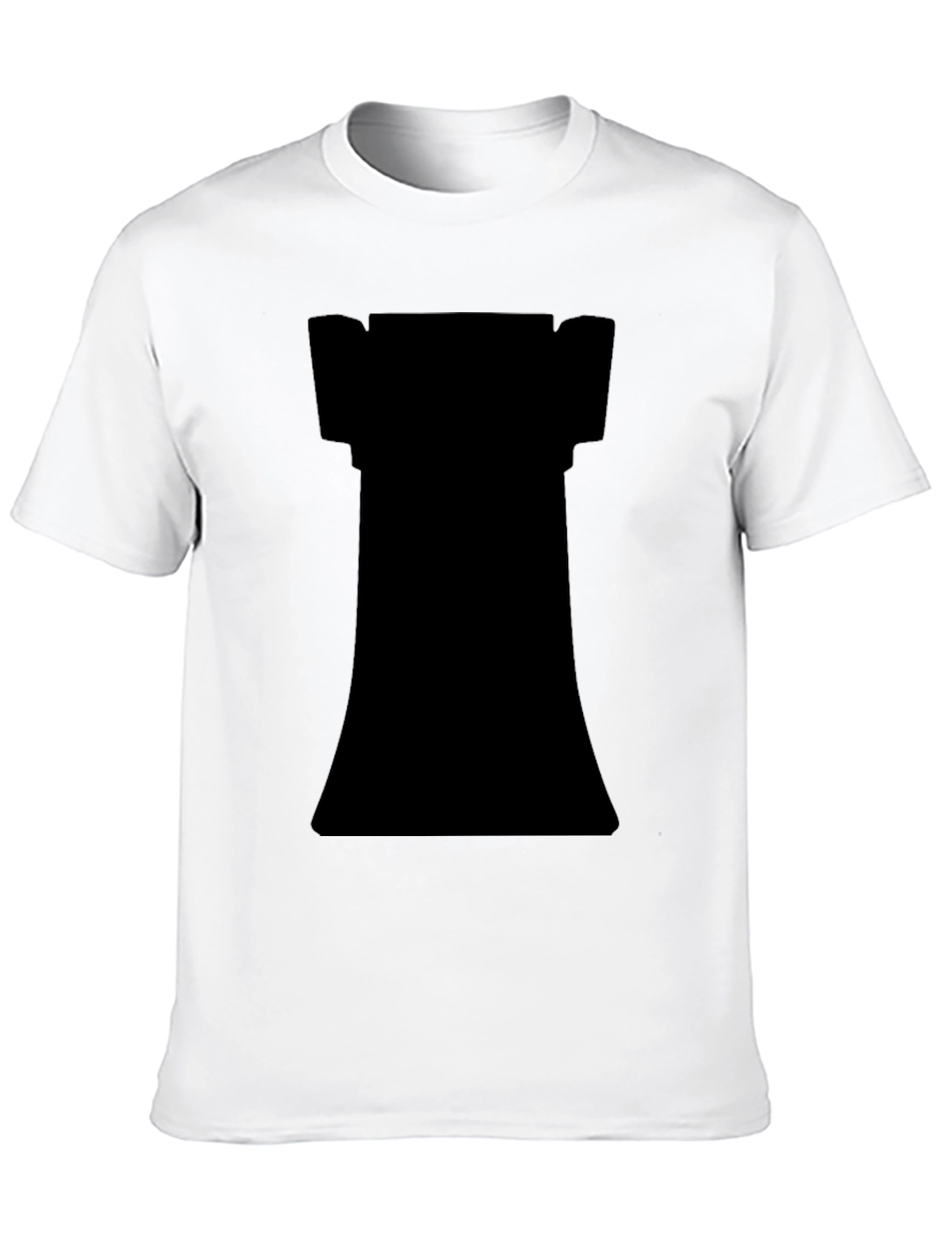 Black Chess Rook Graphic T-Shirt - Black view 10