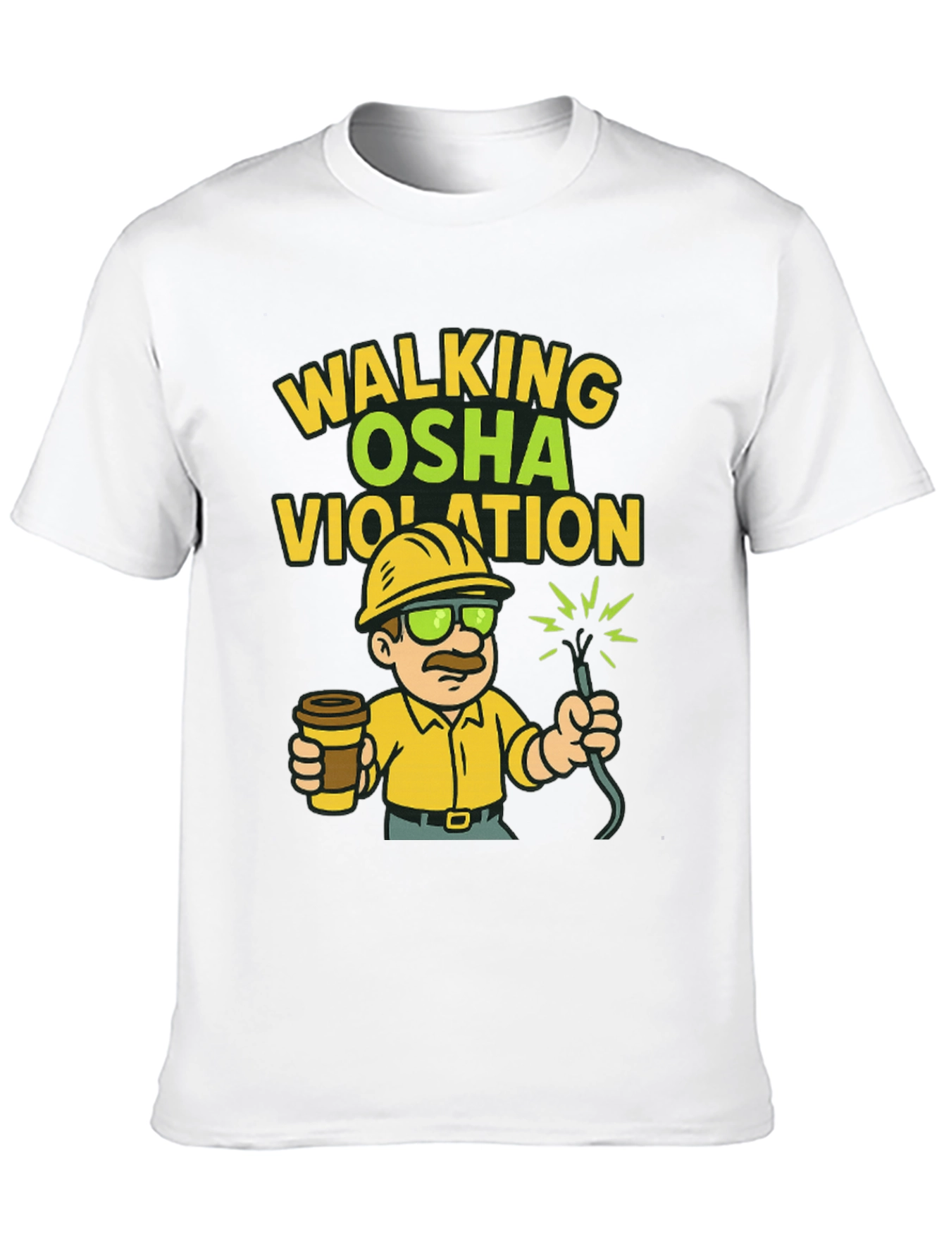 Black Walking OSHA Violation T-Shirt view 10