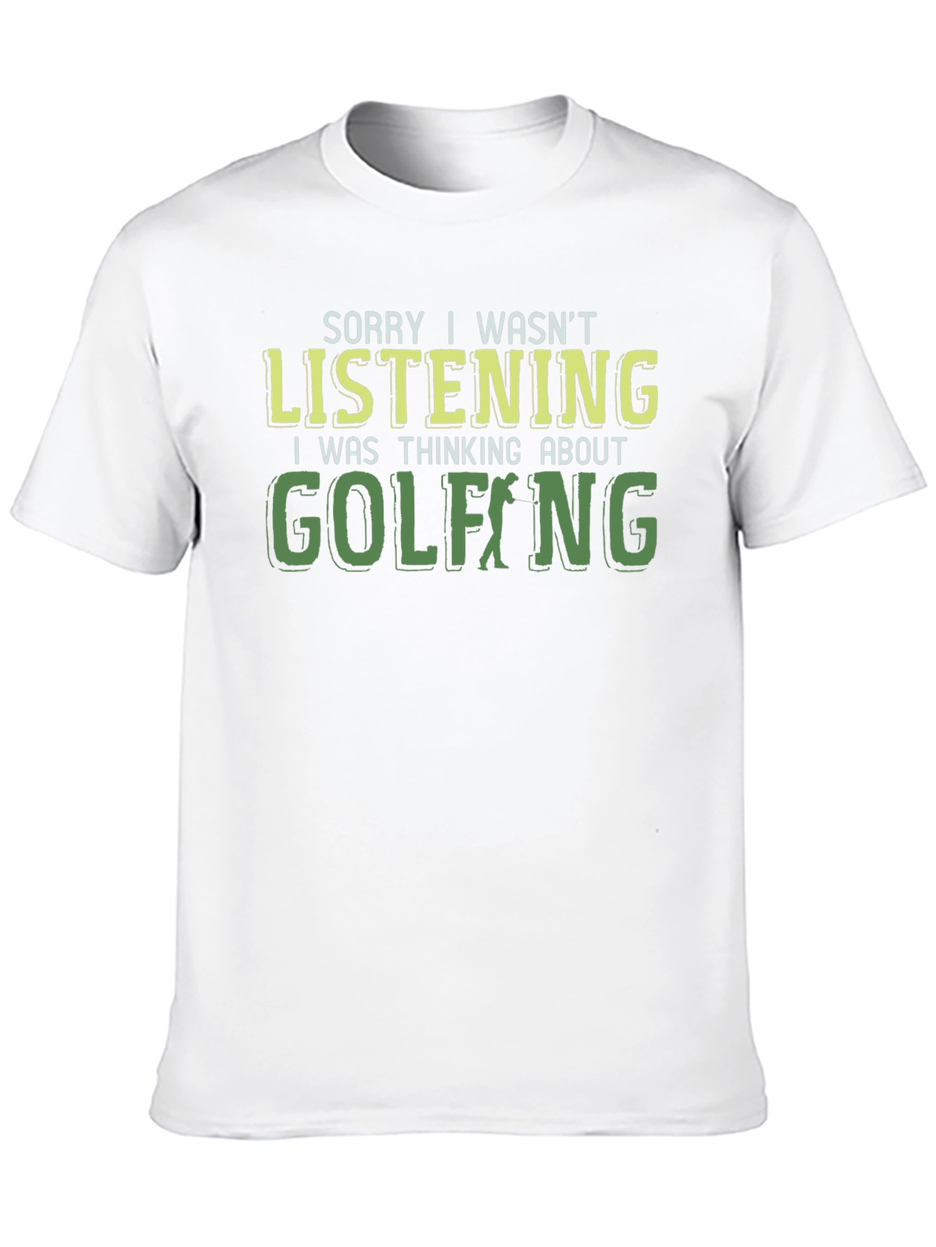 Black Golfing T-Shirt Funny Novelty Tee view 10
