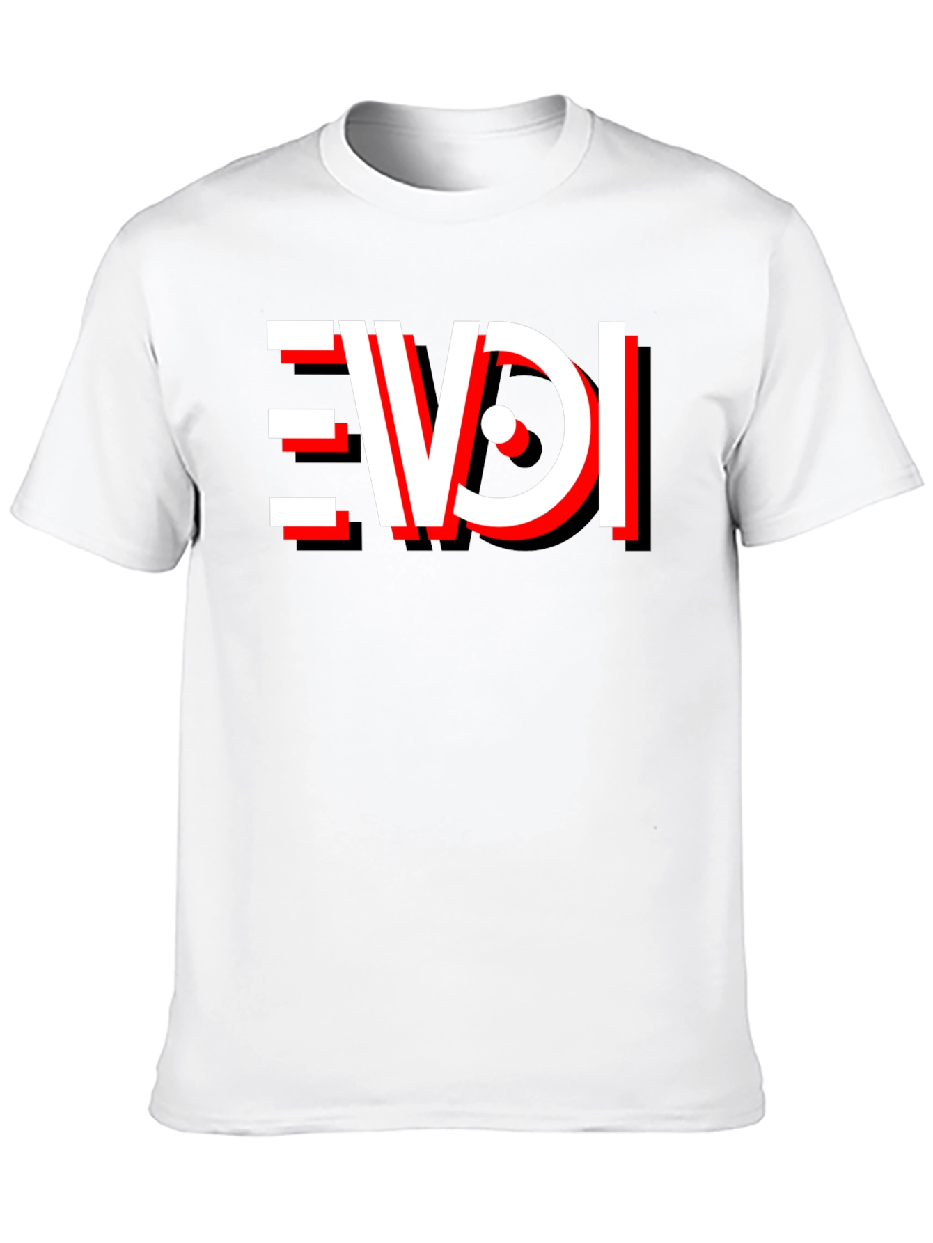 Black EVDI T-Shirt - Bold Graphic Tee view 10