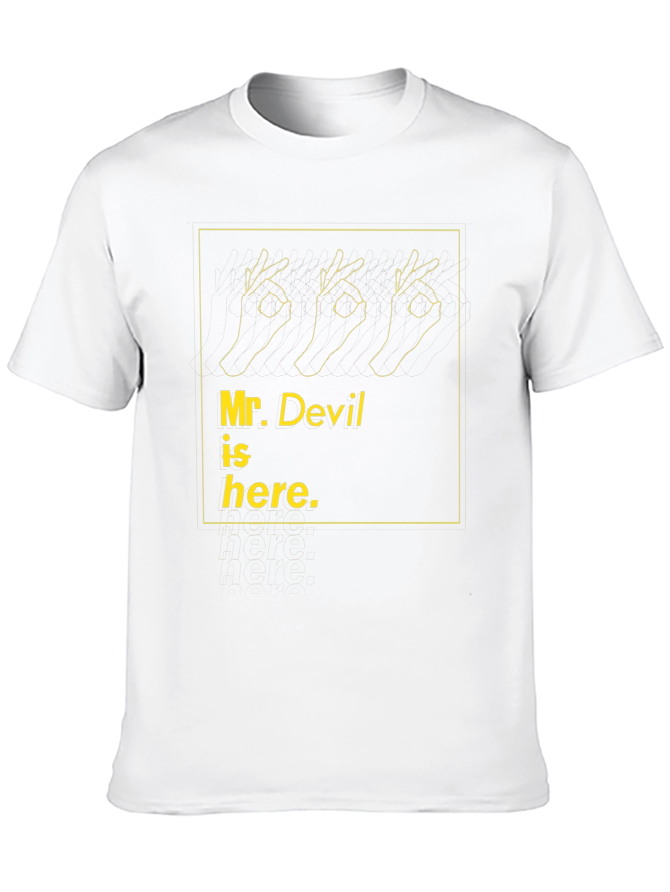 Black Mr. Devil is Here Graphic Tee - Black Cotton view 10
