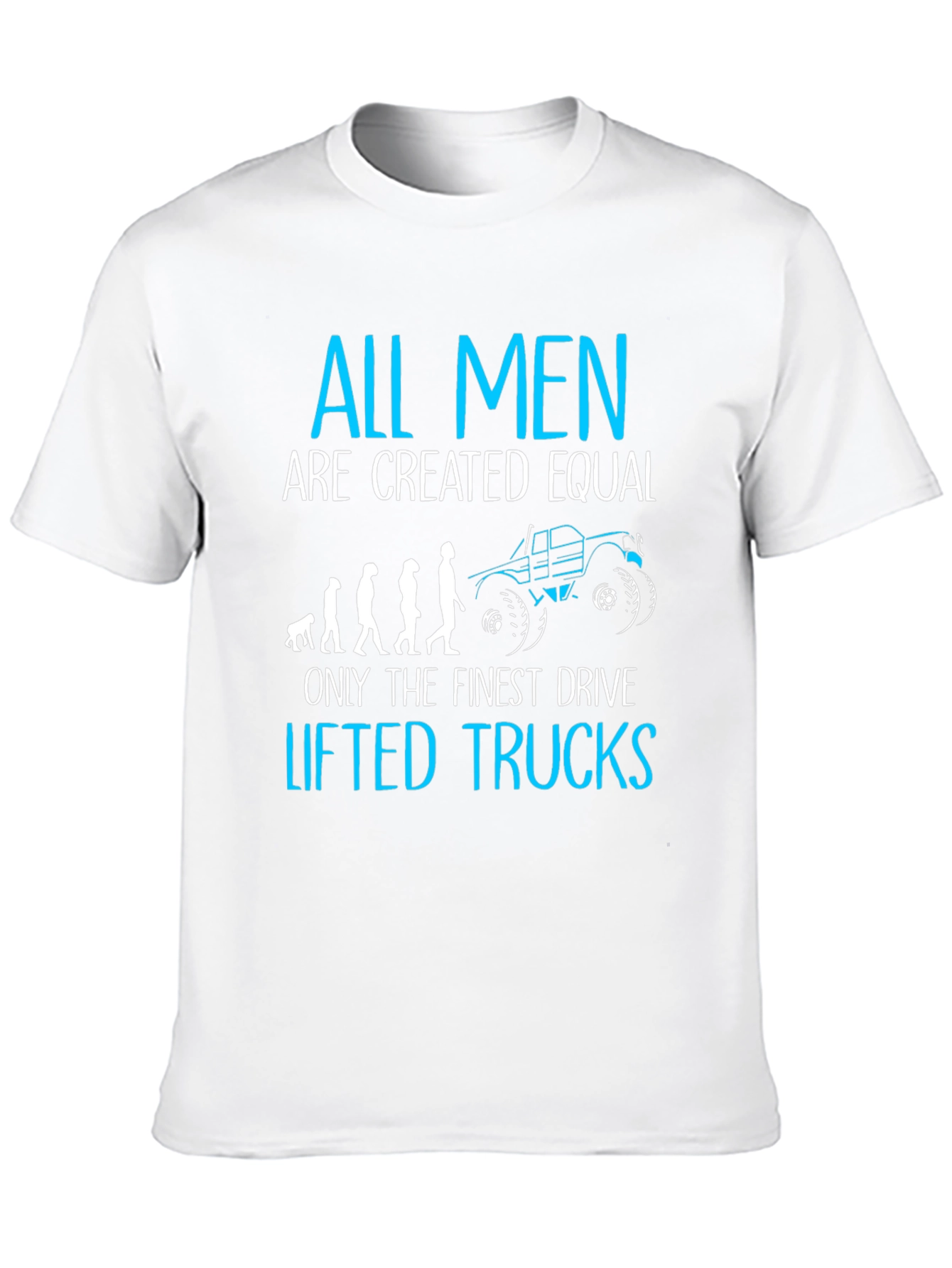 Black Men's 'Lifted Trucks' Graphic T-Shirt view 10
