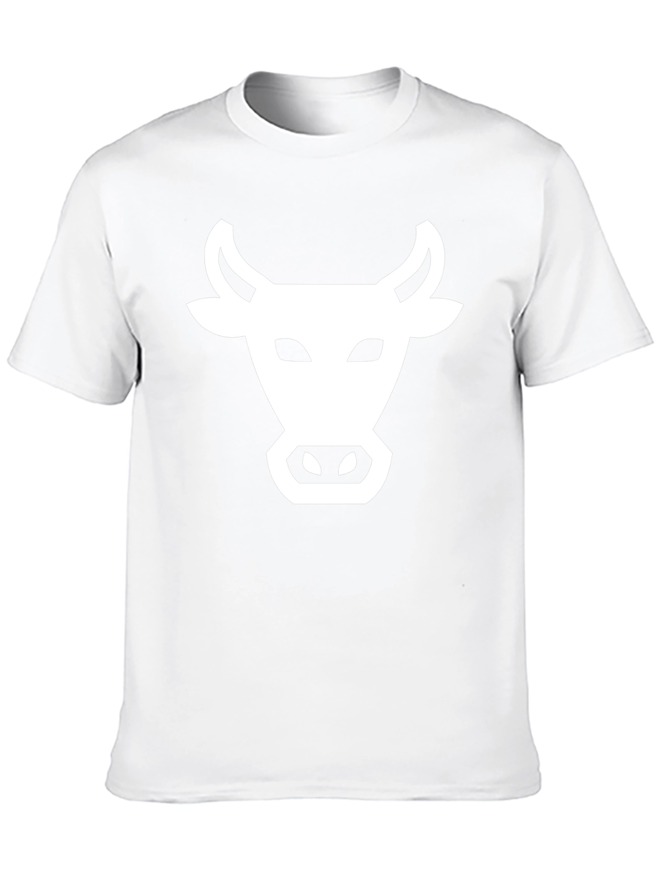Black Black T-Shirt with White Cow Graphic view 10