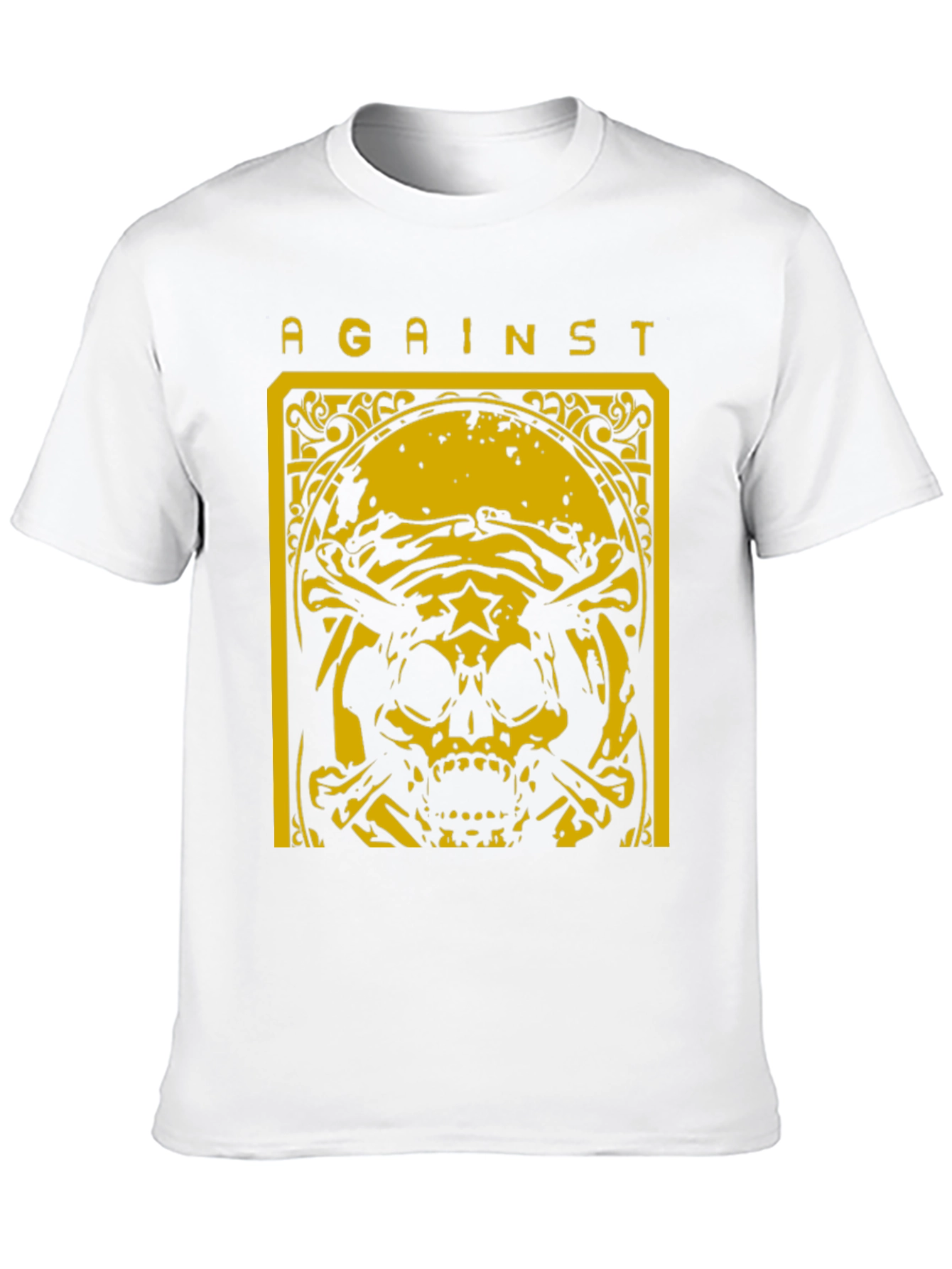 Black Against Skull Graphic T-Shirt - Black view 10