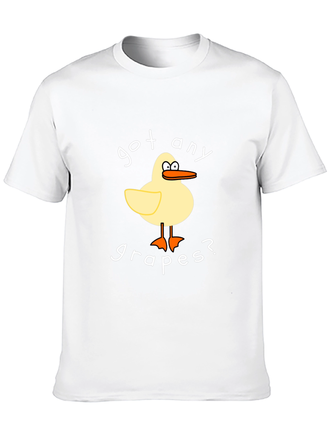 Black Got Any Grapes? Funny Cartoon Duck T-Shirt view 10