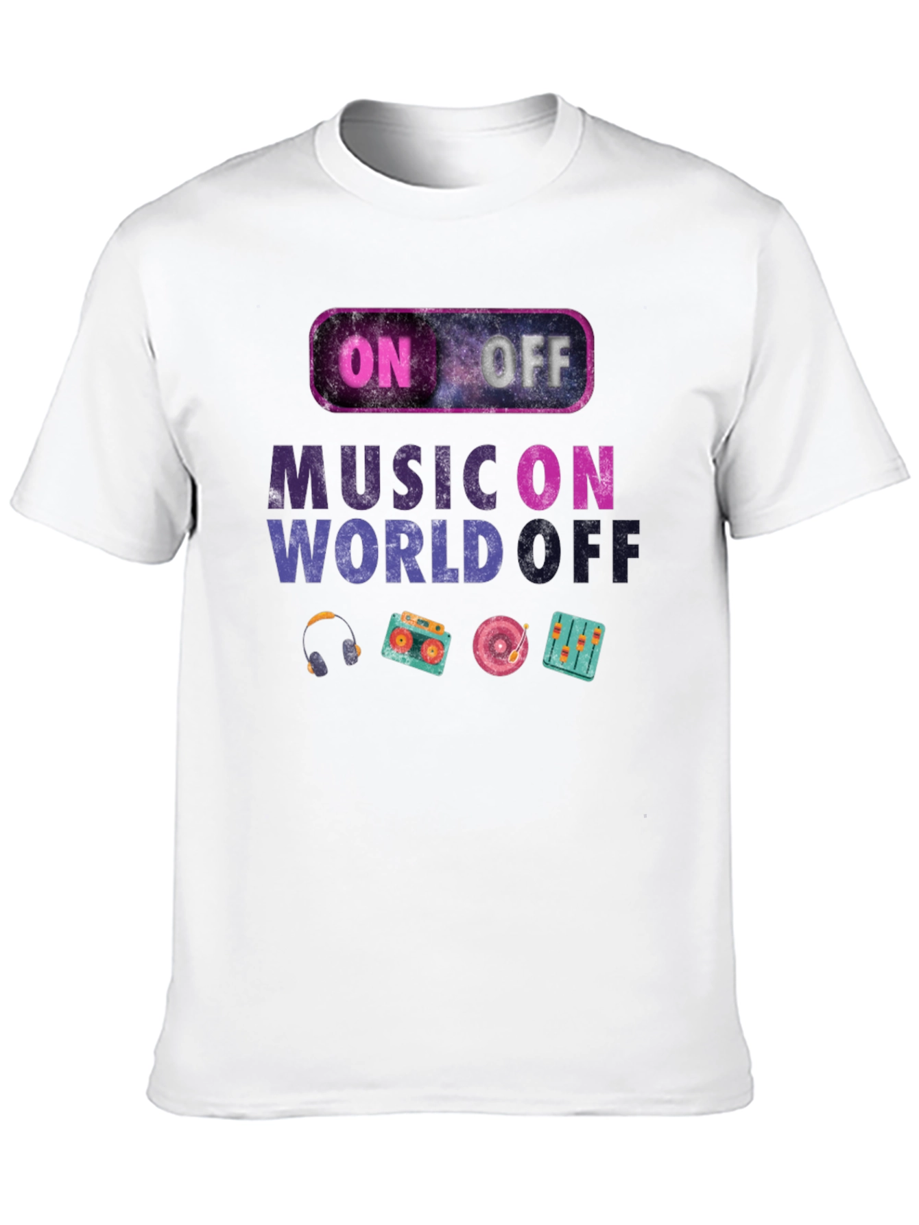Black Music On World Off Graphic Tee view 10