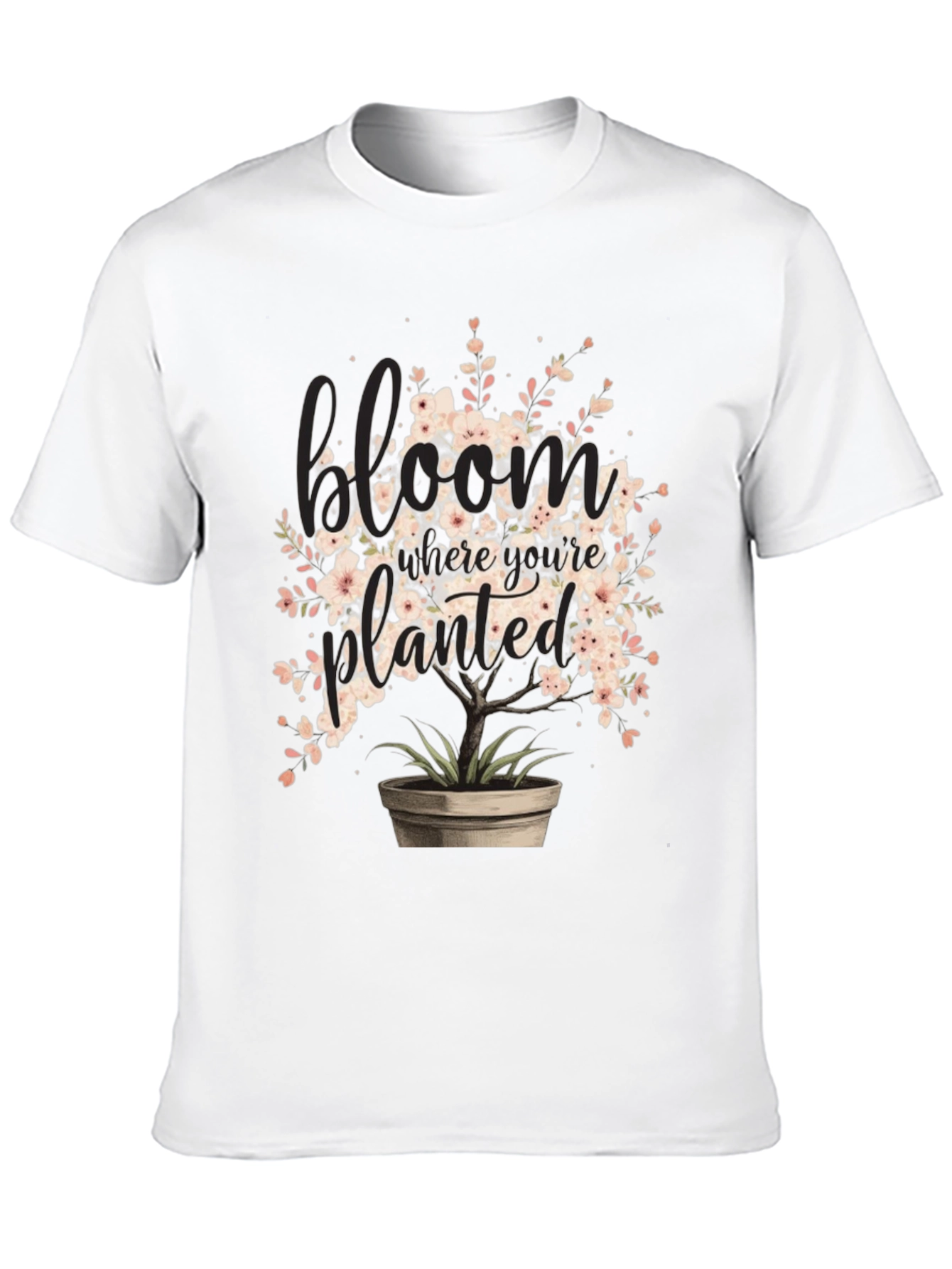 Black Bloom Where You're Planted Graphic Tee view 10