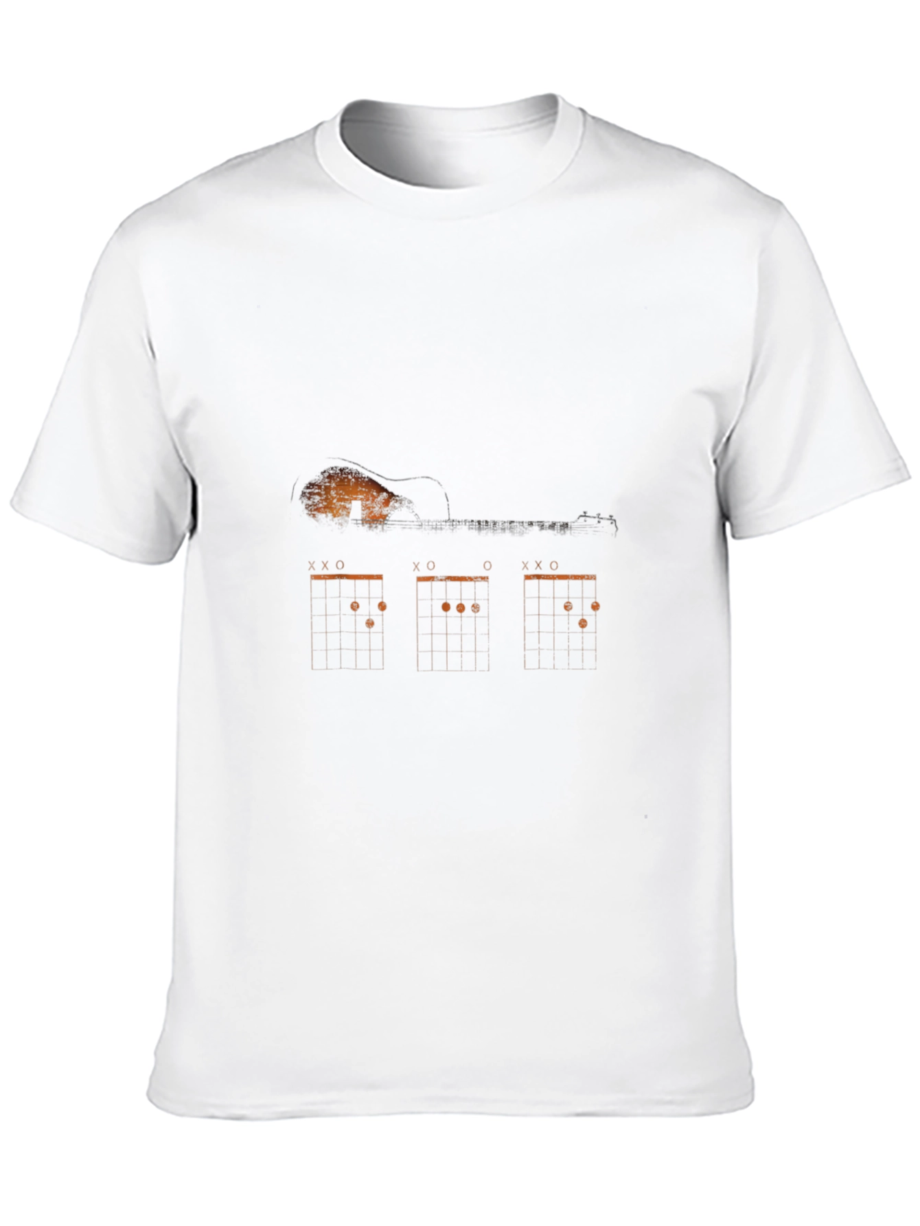 Black Guitar Chord Diagram Graphic Print Tee view 10
