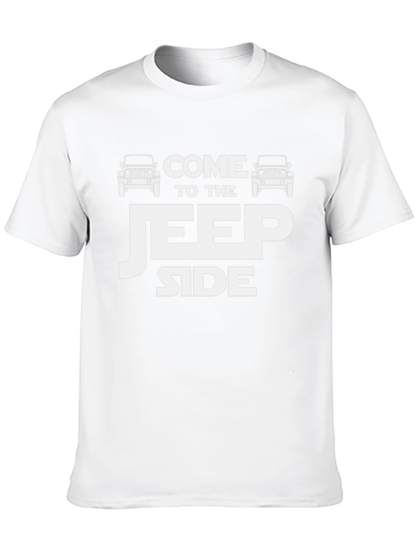Black Come to the Jeep Side Men's Black T-Shirt view 10