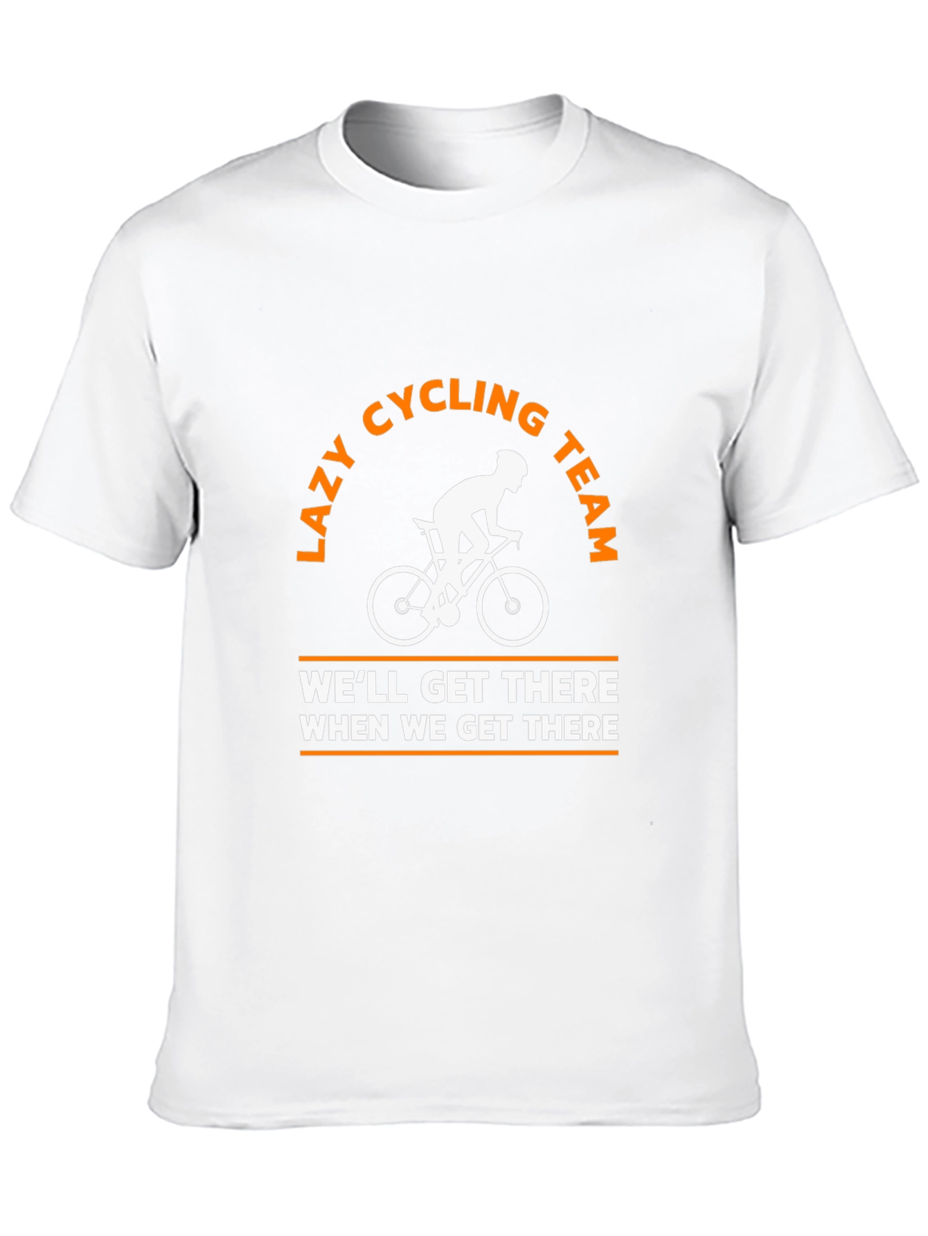 Black Lazy Cycling Team T-Shirt - Funny Cyclist Tee view 10