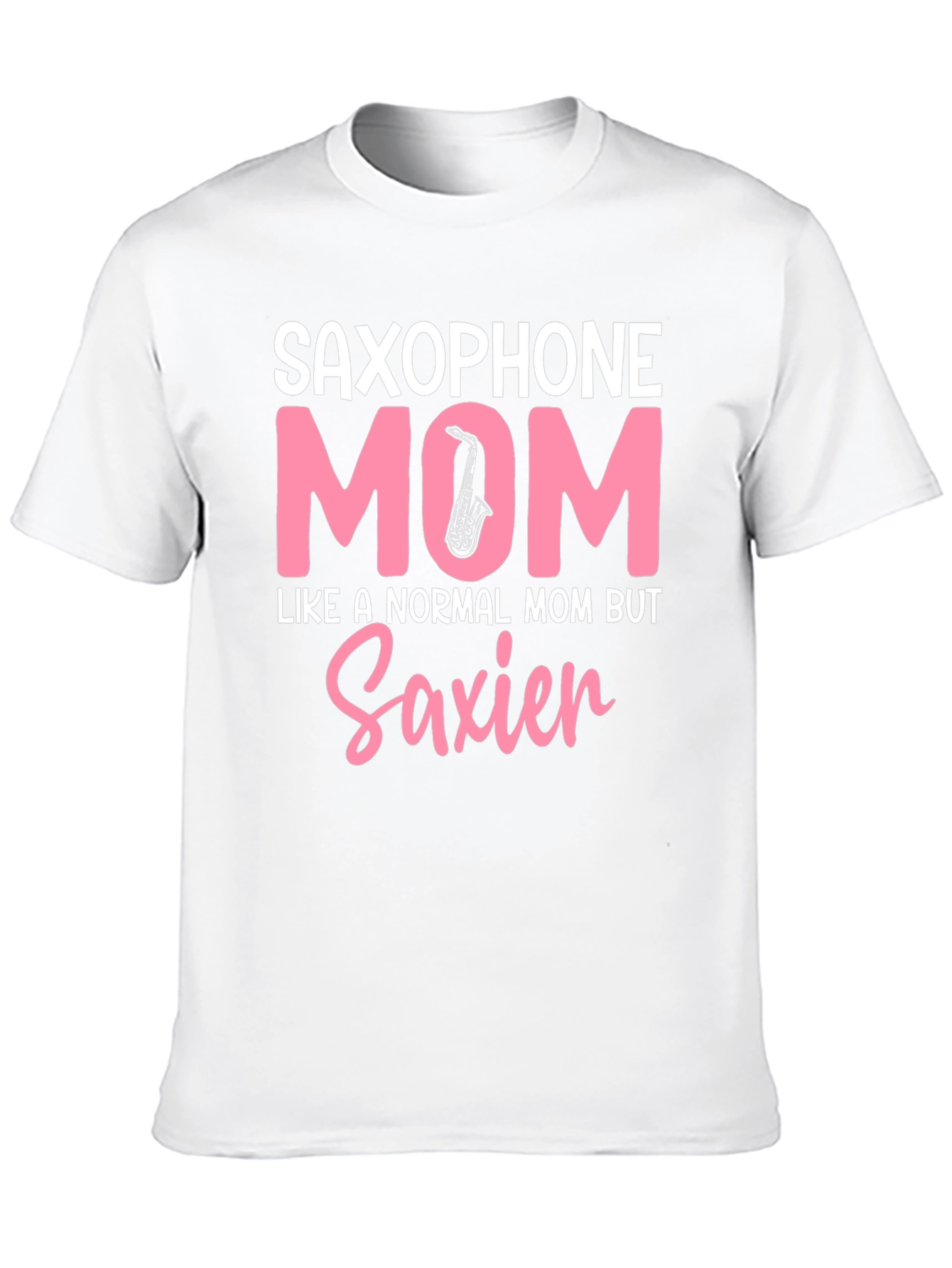 Black Saxophone Mom T-Shirt - Unique Gift for Musician Mothers view 10