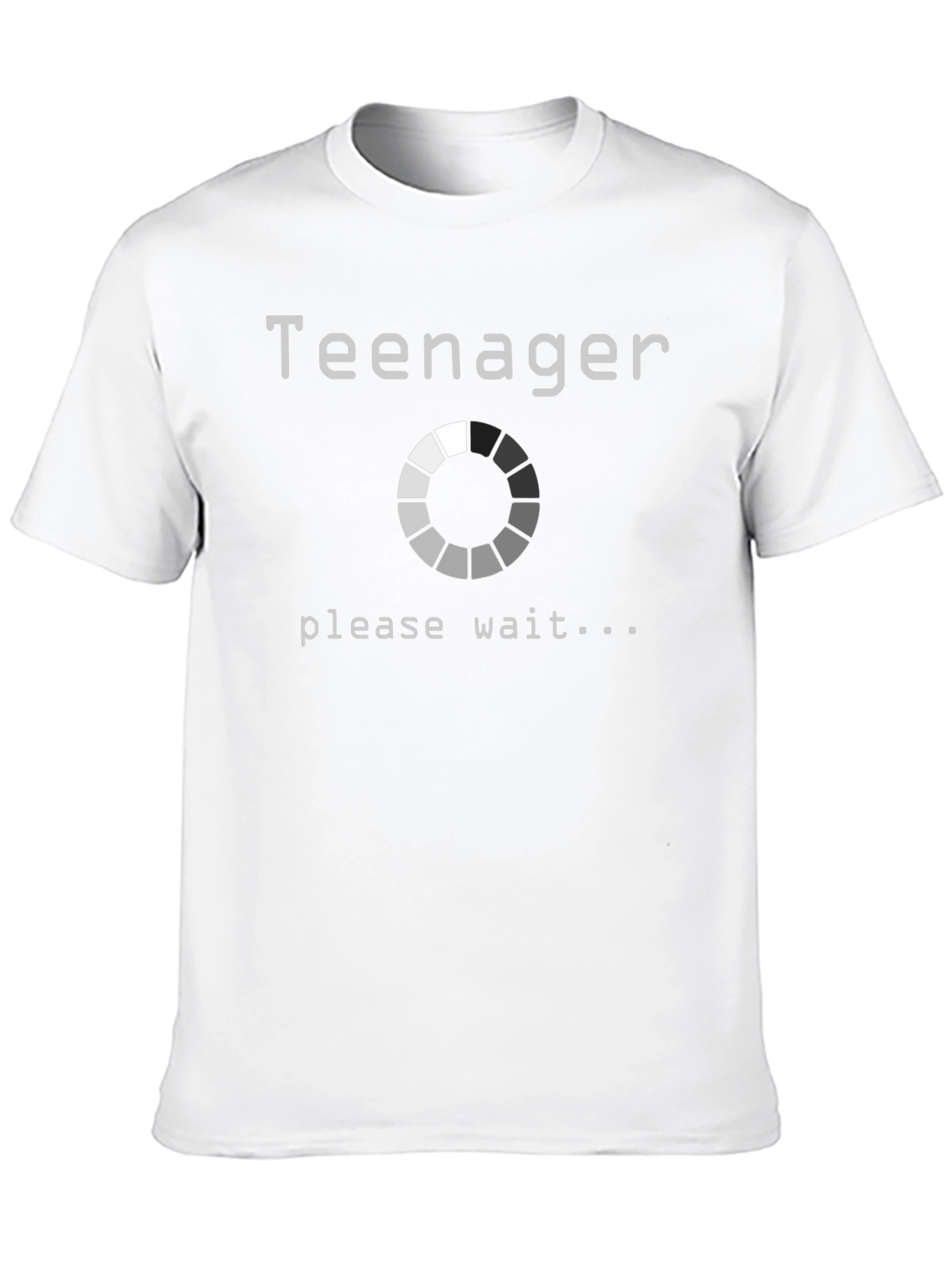 Black Teenager Loading T-Shirt - Funny Novelty Graphic Tee view 10