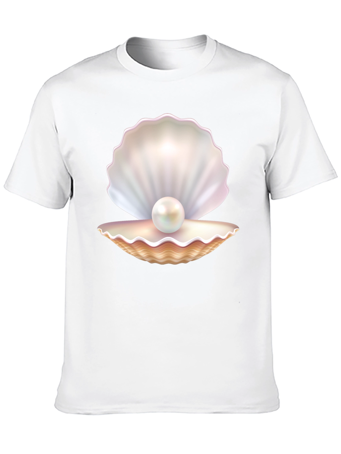 Black Pearl Oyster Graphic Tee - Black Cotton Blend view 10