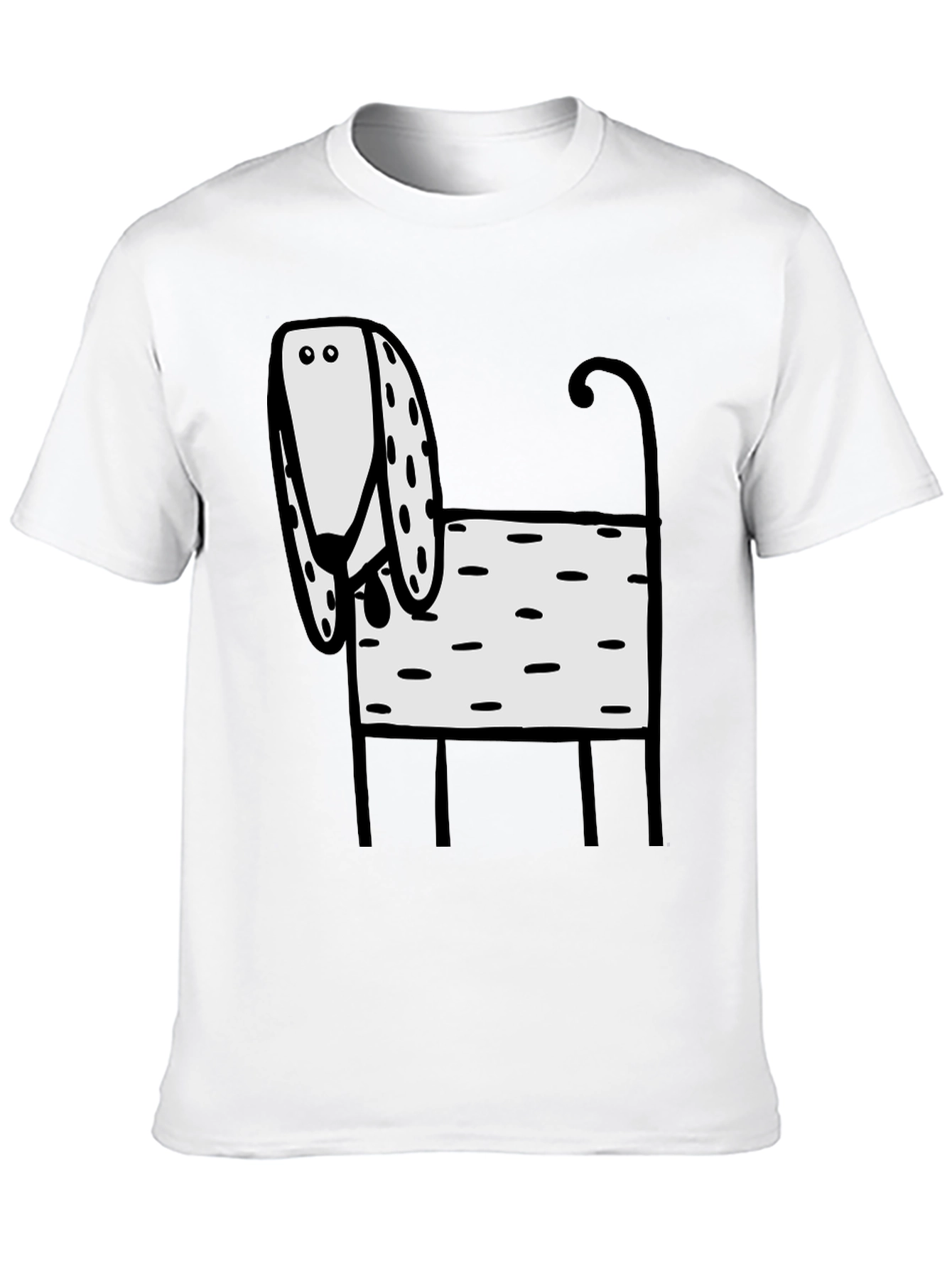 Funny Dog Graphic T-Shirt Black - 10