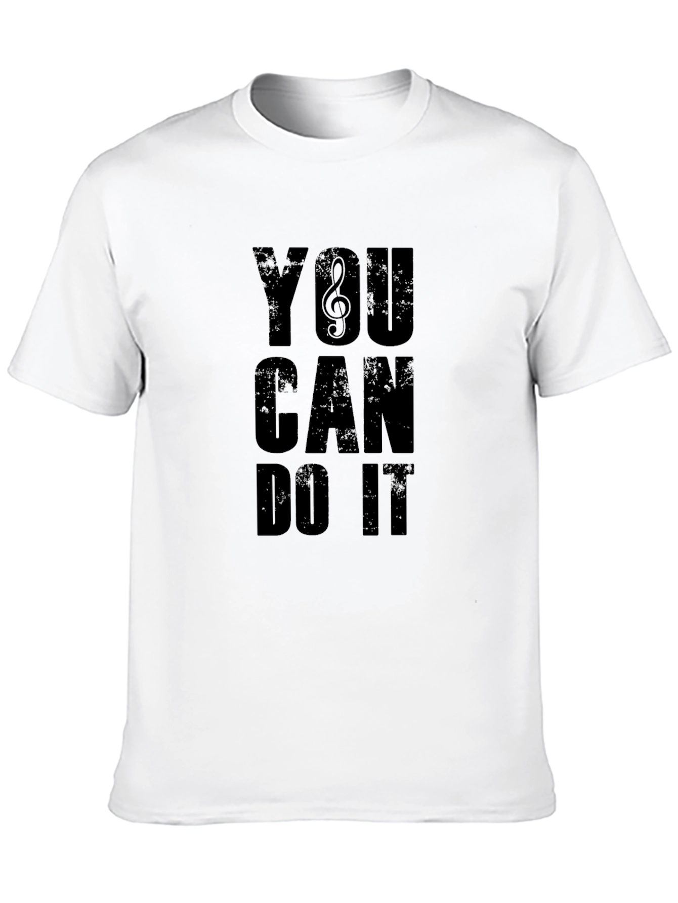 Black Motivational Black T-Shirt - You Can Do It view 10