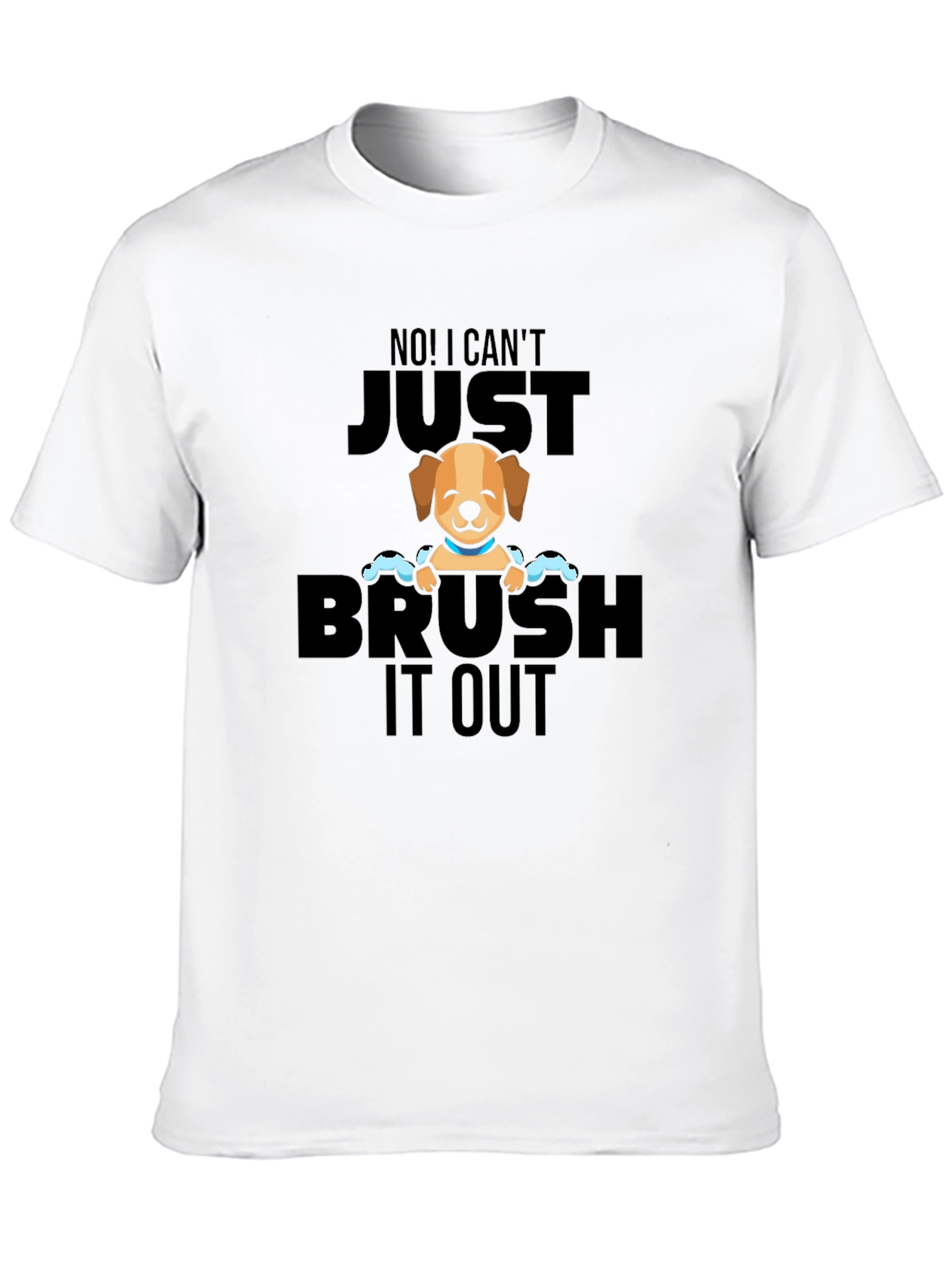 Black Dog Grooming Humor Graphic T-Shirt view 10