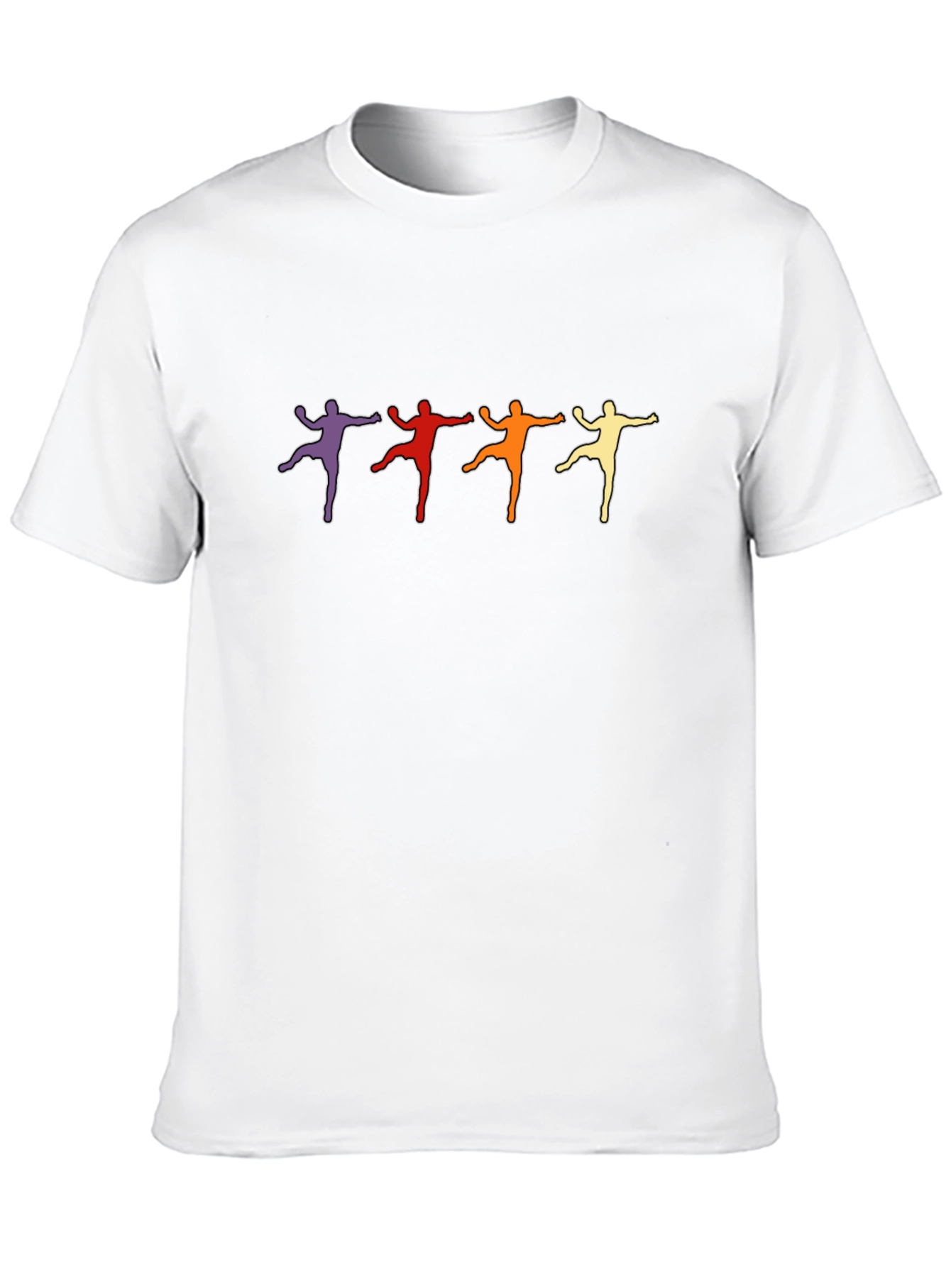 Black Retro Dancer Graphic Tee - Black Cotton T-Shirt view 10