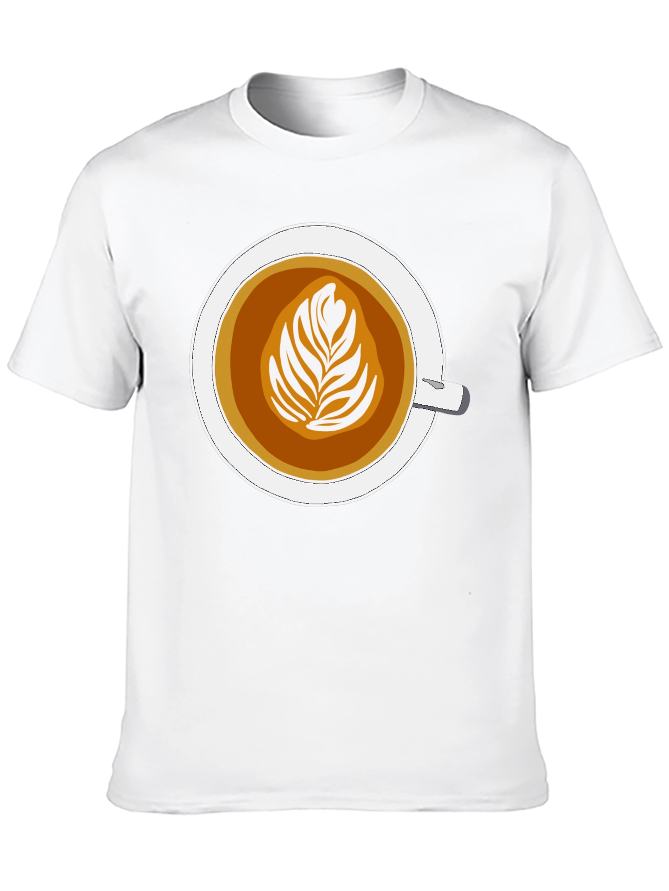 Black Latte Art Graphic Tee - Coffee Lover's Style view 10