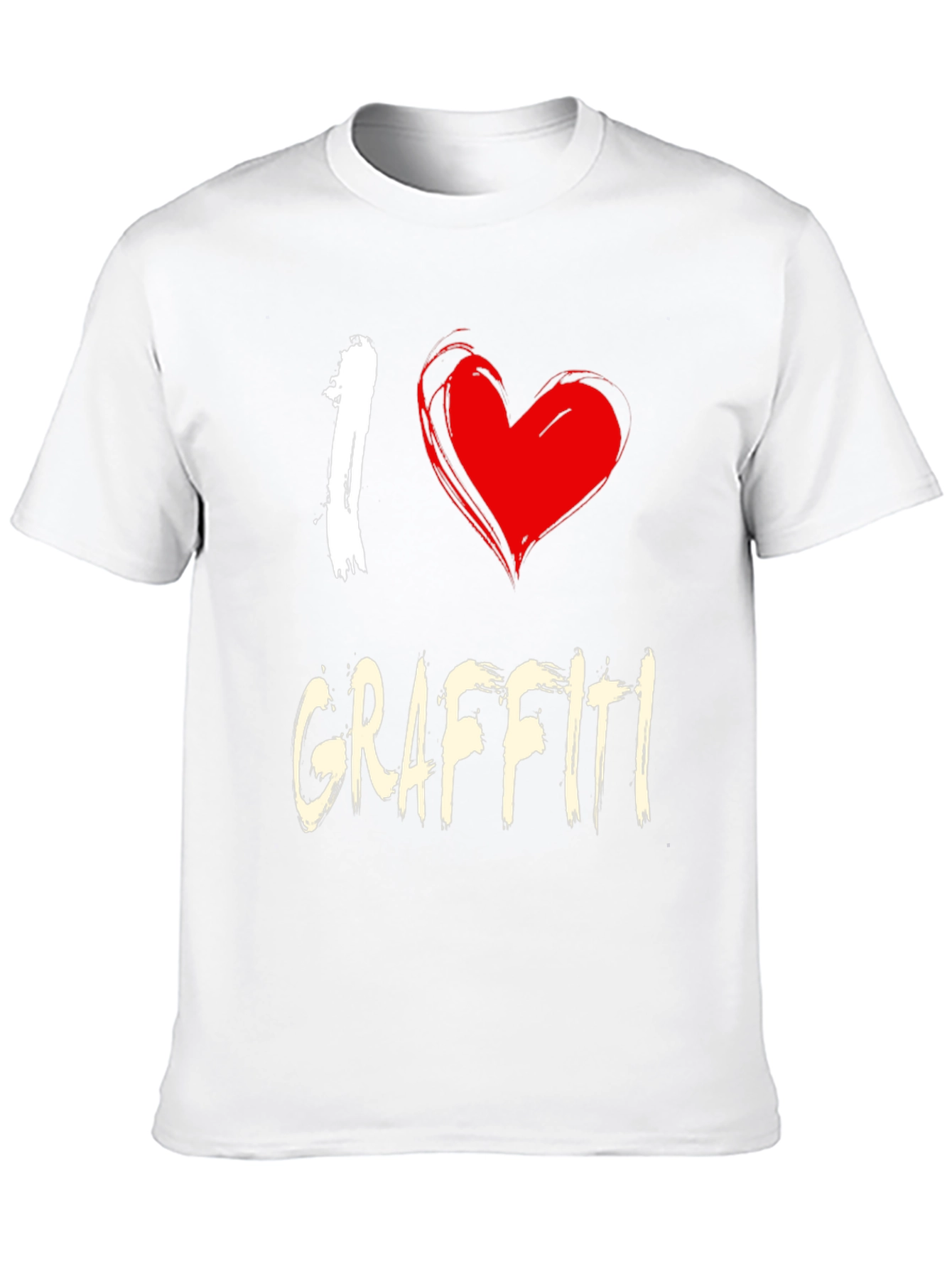 Black I Love Graffiti Black T-Shirt view 10
