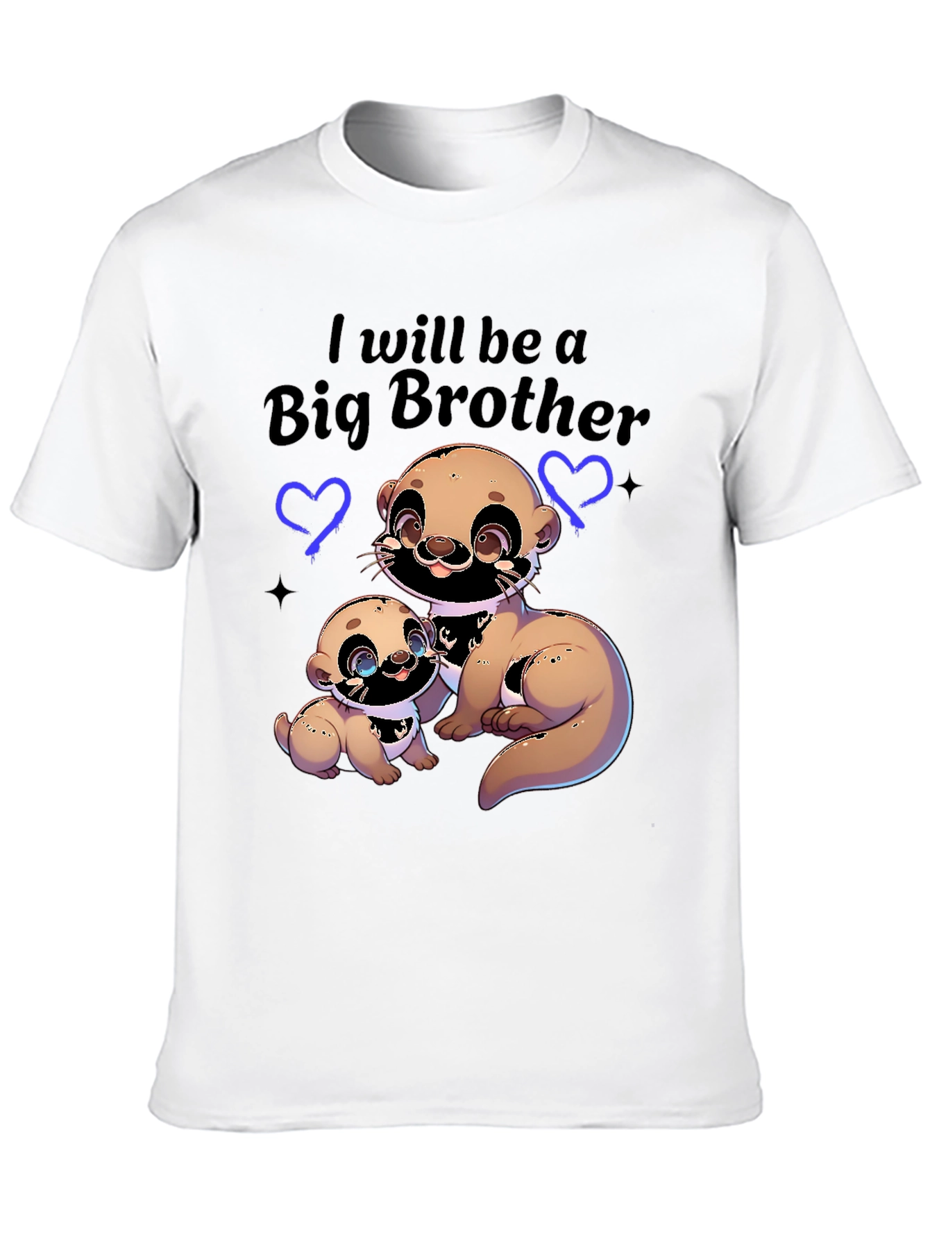 Black Big Brother Otter Graphic Tee view 10