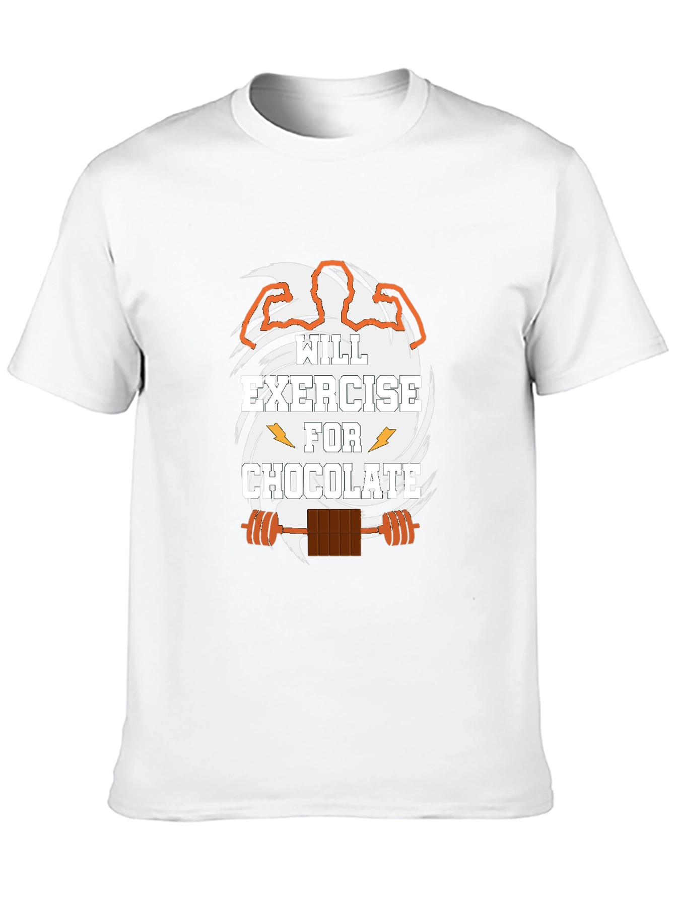 Black Exercise for Chocolate Black Graphic T-Shirt view 10