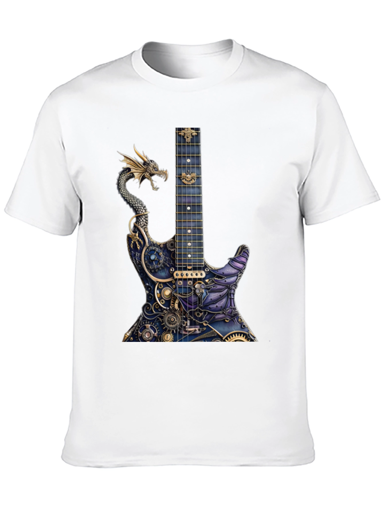 Black Dragon Gear Guitar Graphic Tee - Black view 10