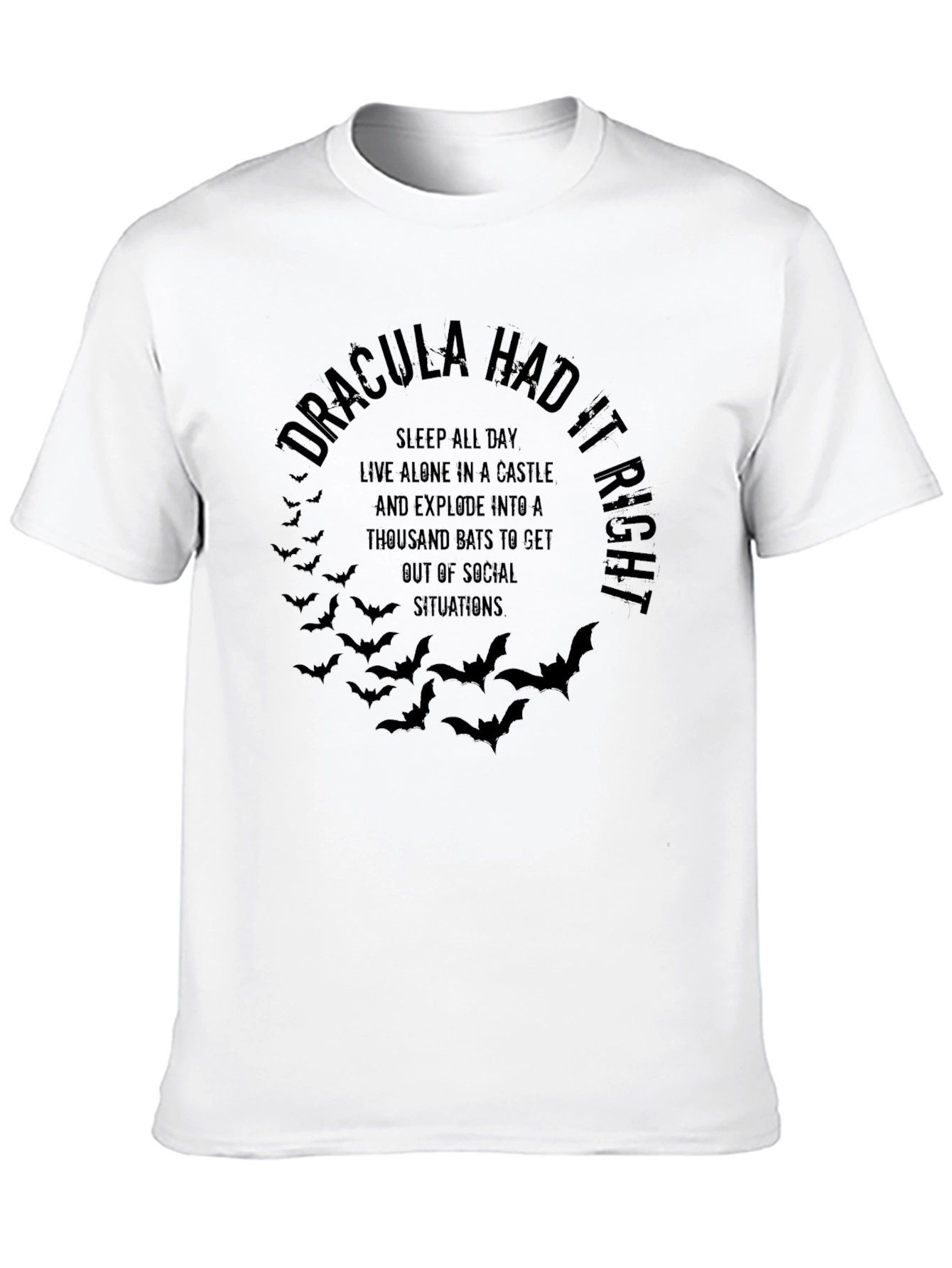 Black Dracula Had It Right Graphic T-Shirt view 10
