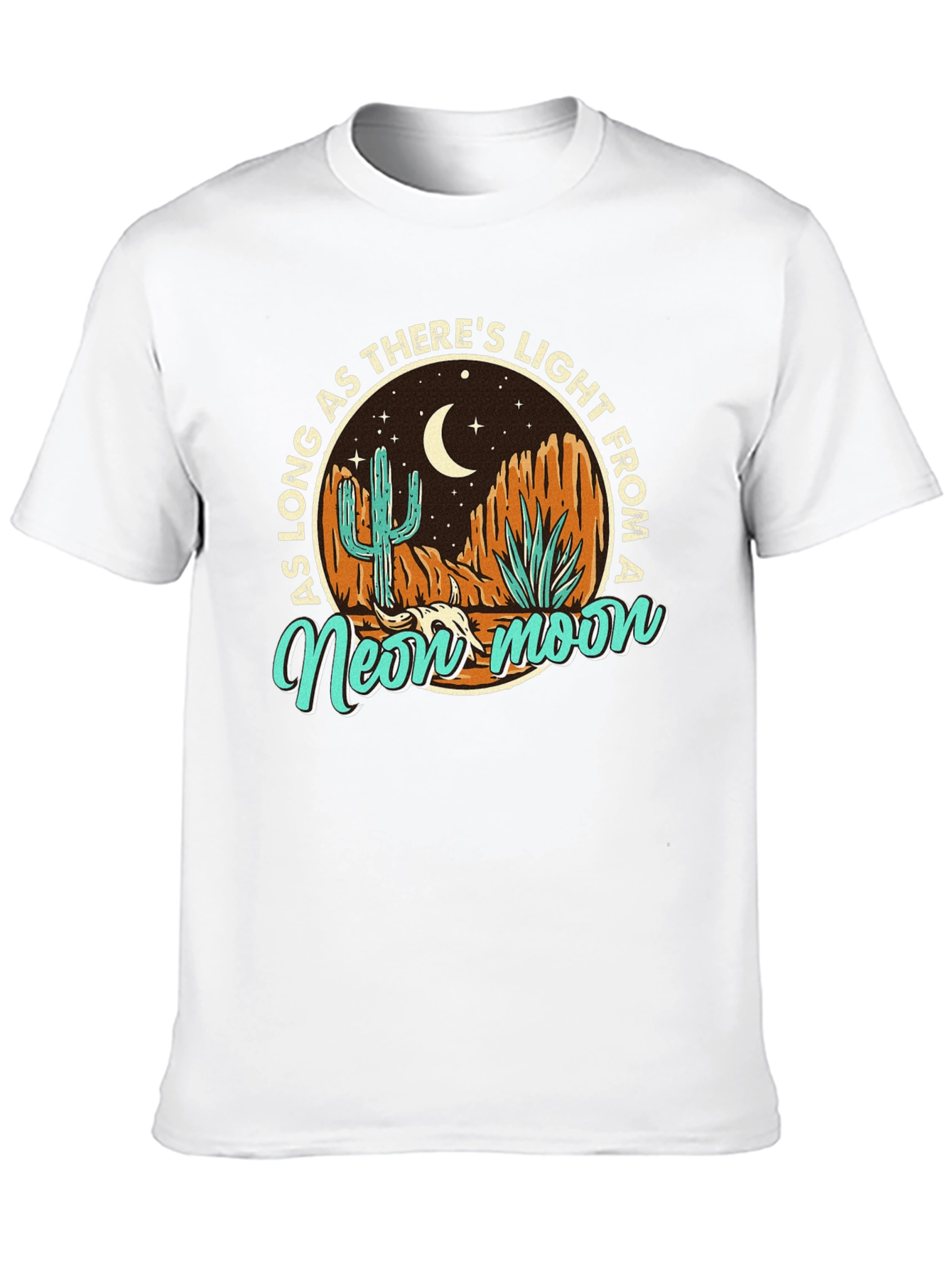Black Neon Moon Desert Graphic Tee view 10