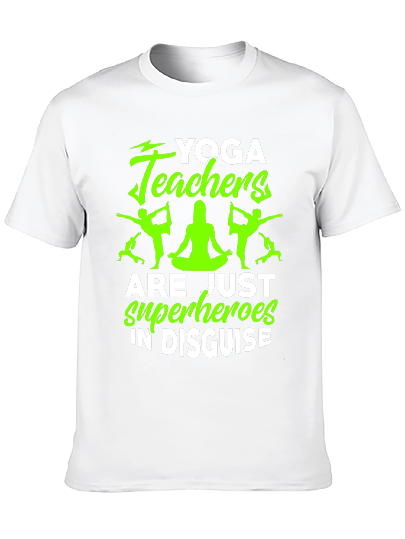 Black Yoga Teacher Superhero Graphic Tee view 10