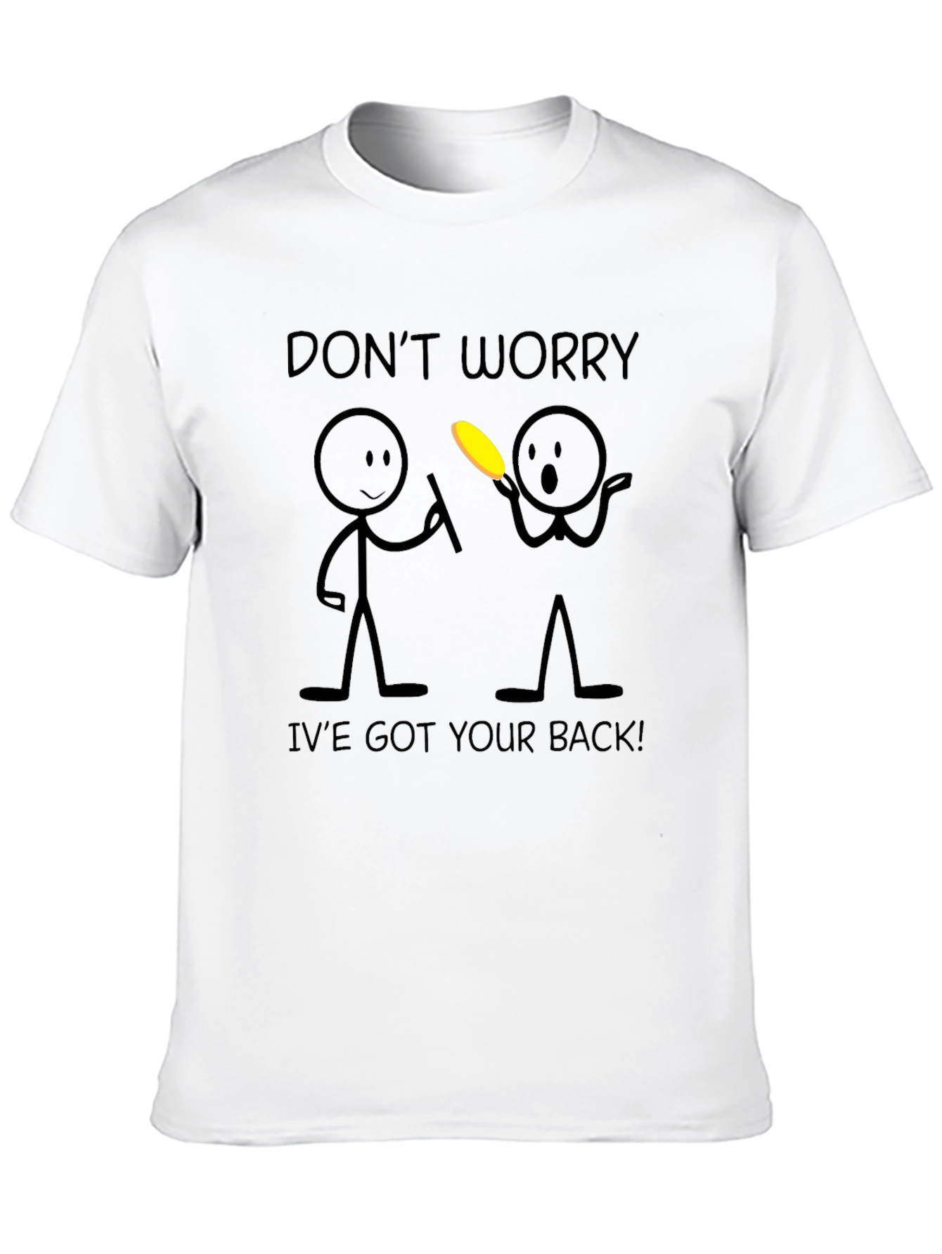Black Funny "I've Got Your Back" Graphic Tee view 10