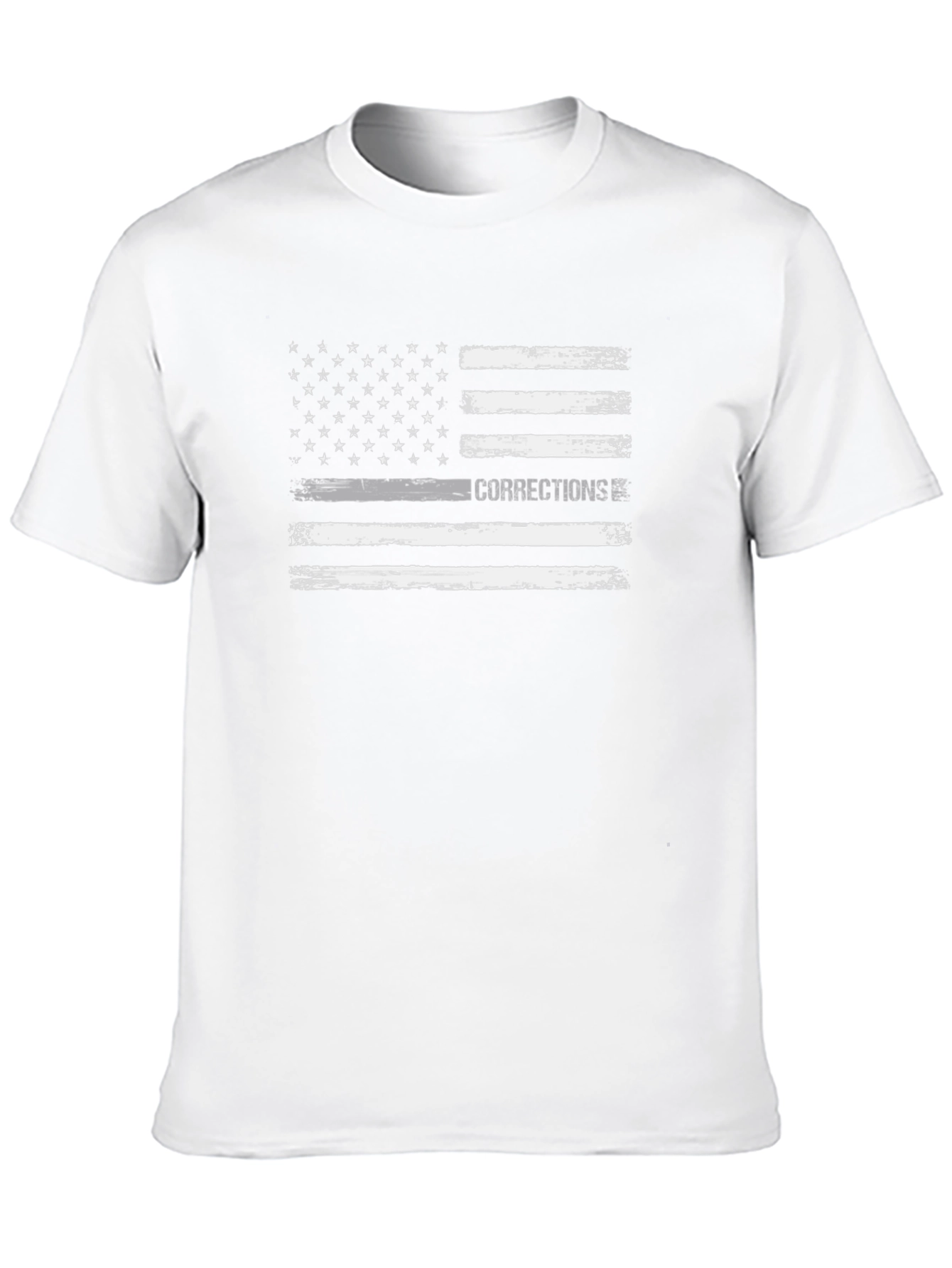 Corrections Thin Gray Line Flag T-Shirt - 10