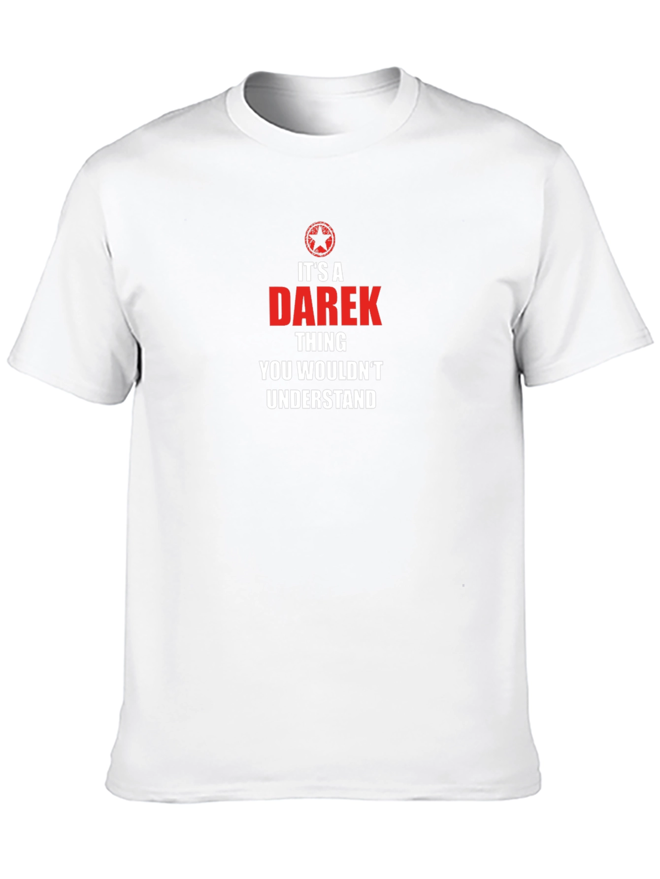 Black It's a Darek Thing T-Shirt - Funny Name Gift Tee view 10