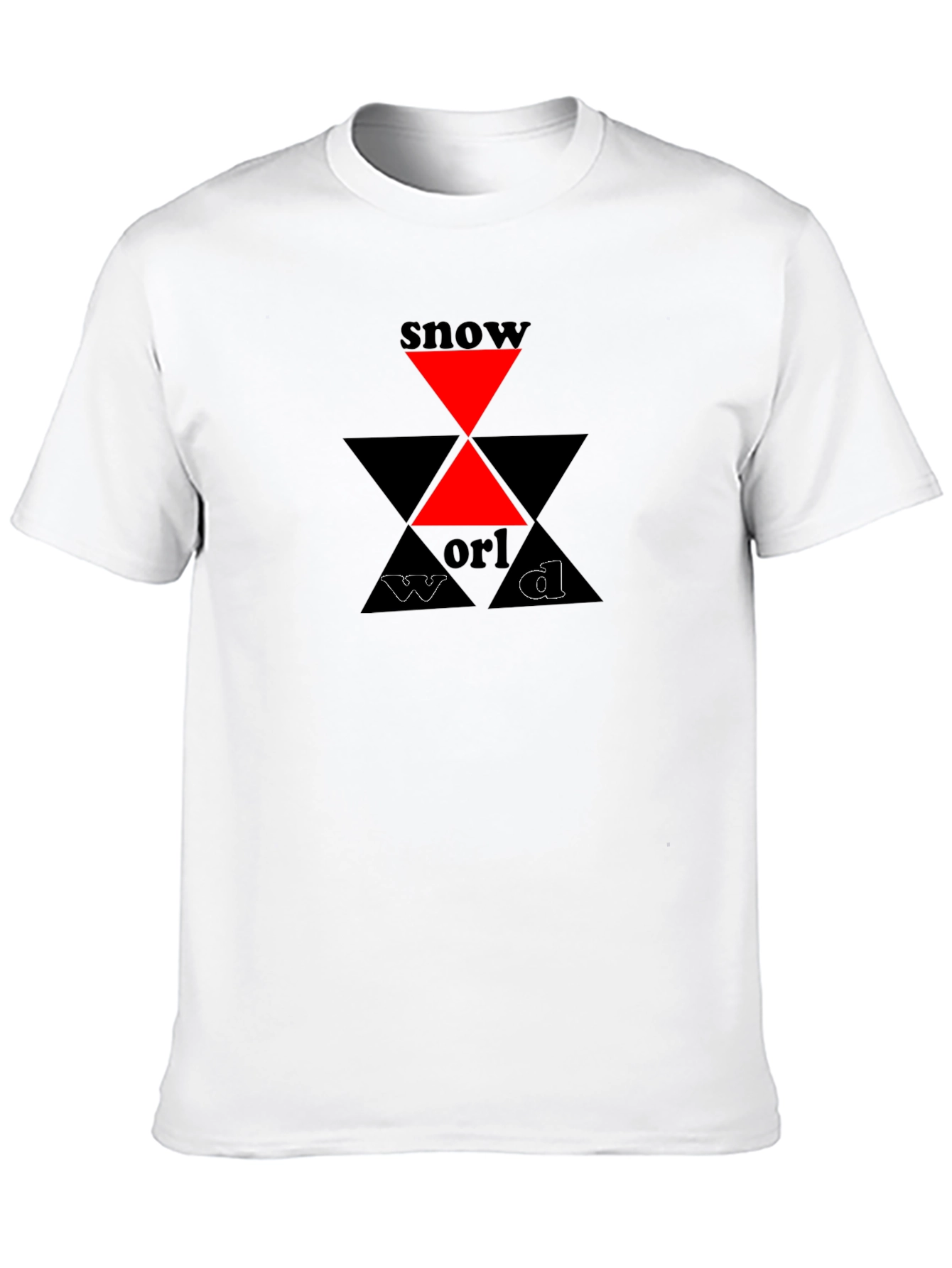 Black Snow World Graphic Tee - Black Cotton T-Shirt view 10