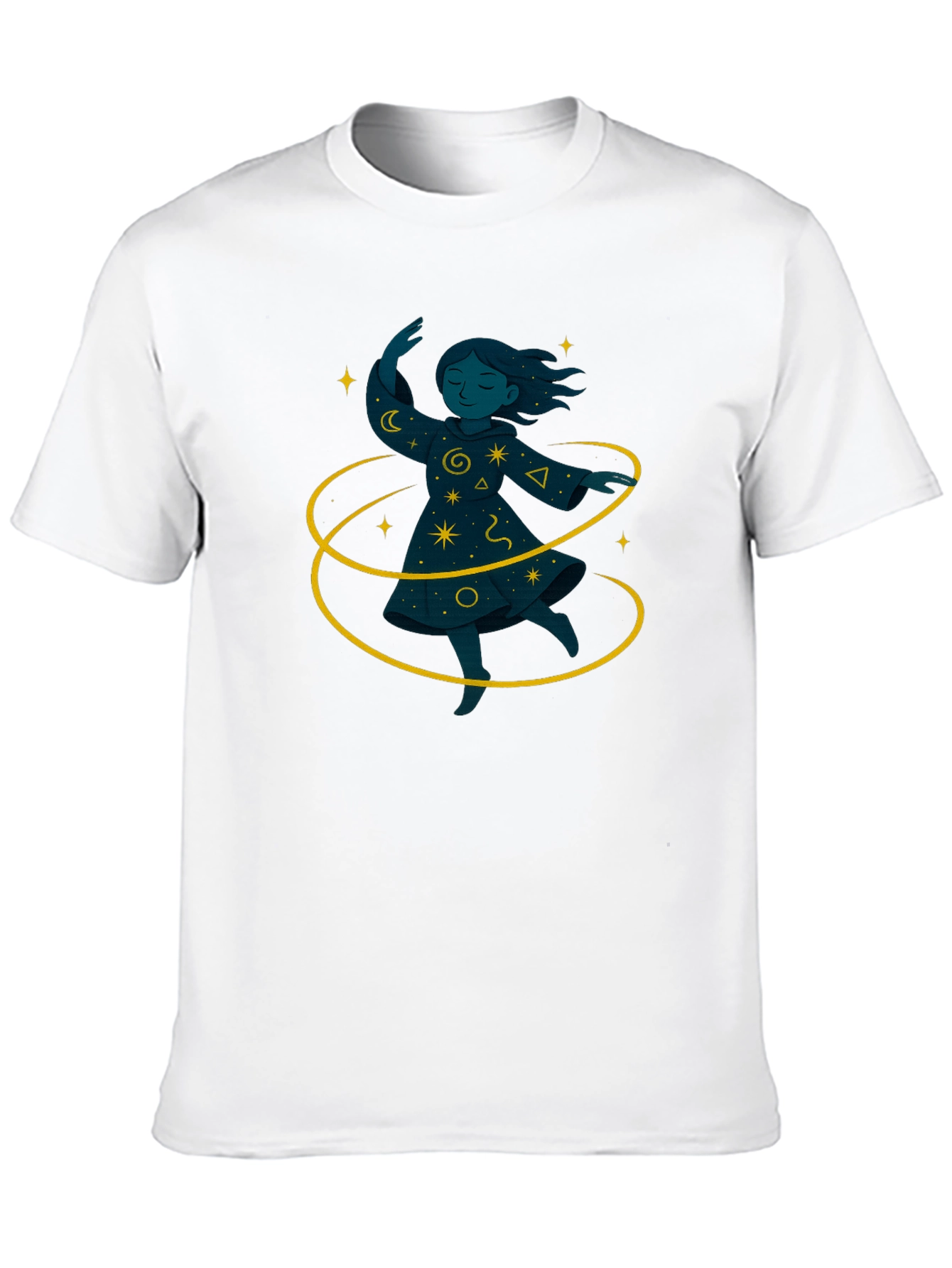 Black Magical Girl Graphic Black T-Shirt view 10
