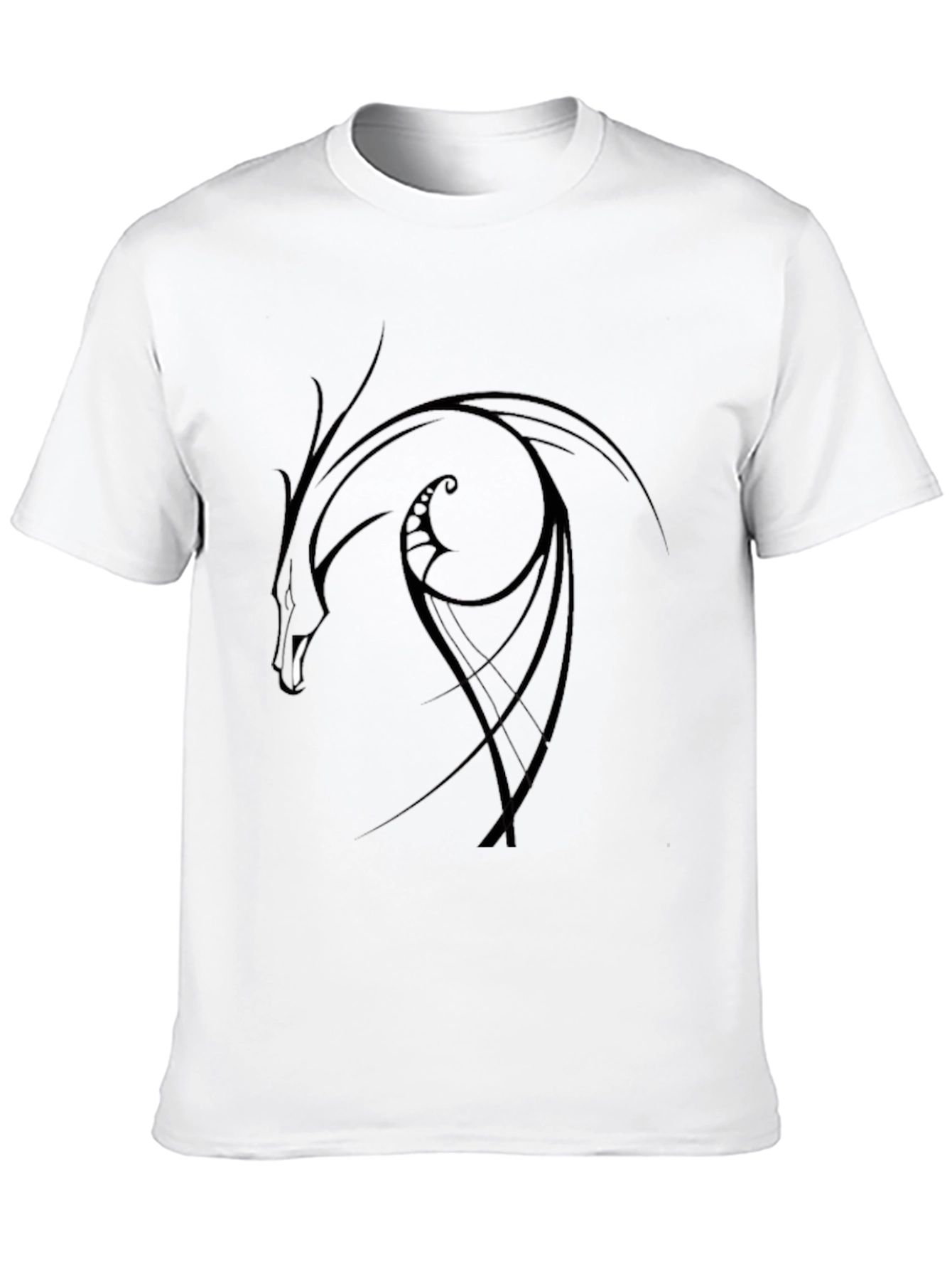 Black Black Dragon Graphic Tee - Stylish Men's T-Shirt view 10