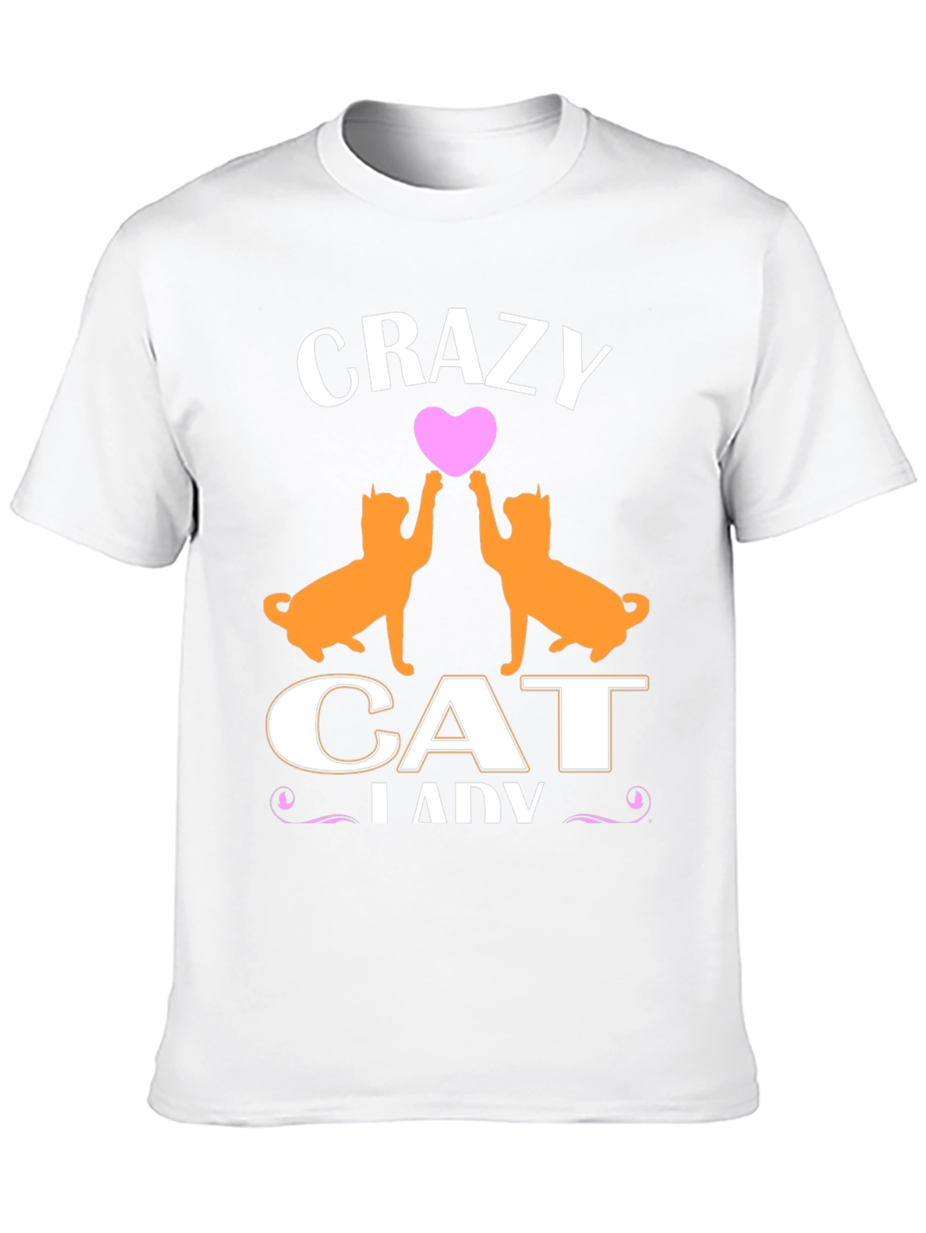 Black Crazy Cat Lady T-Shirt - Cute Cat Lover Tee view 10