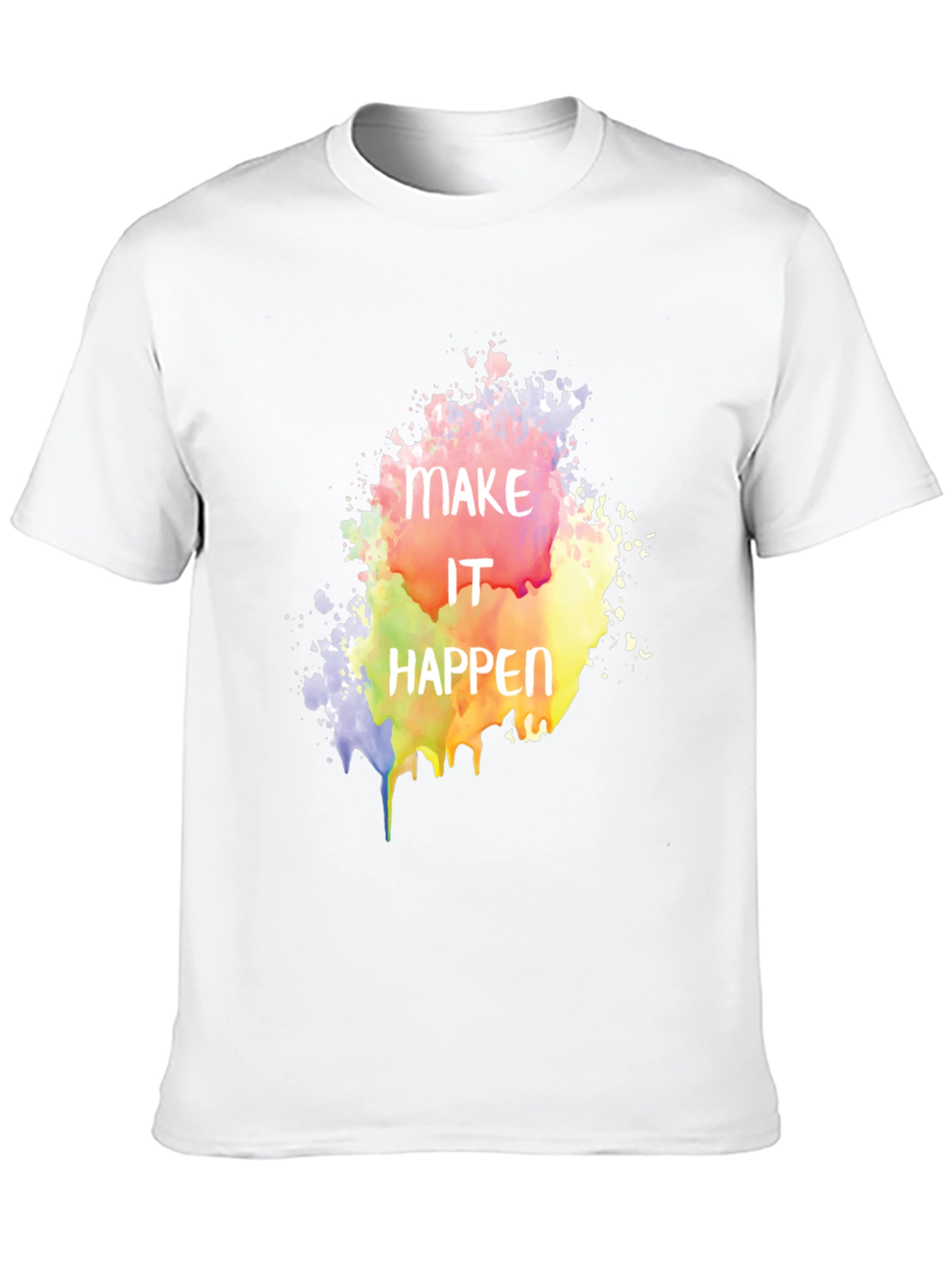 Black Make It Happen Graphic Tee - Black Cotton Blend view 10