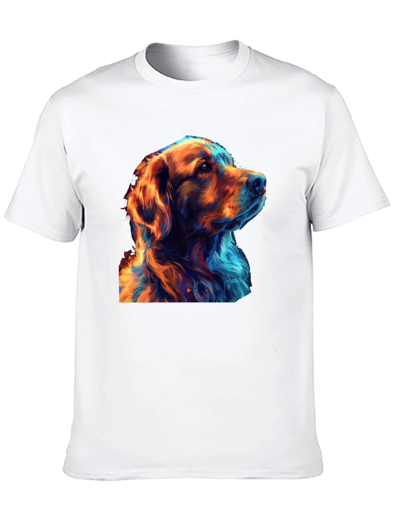Cool Dog Art Graphic Black T-Shirt - 10