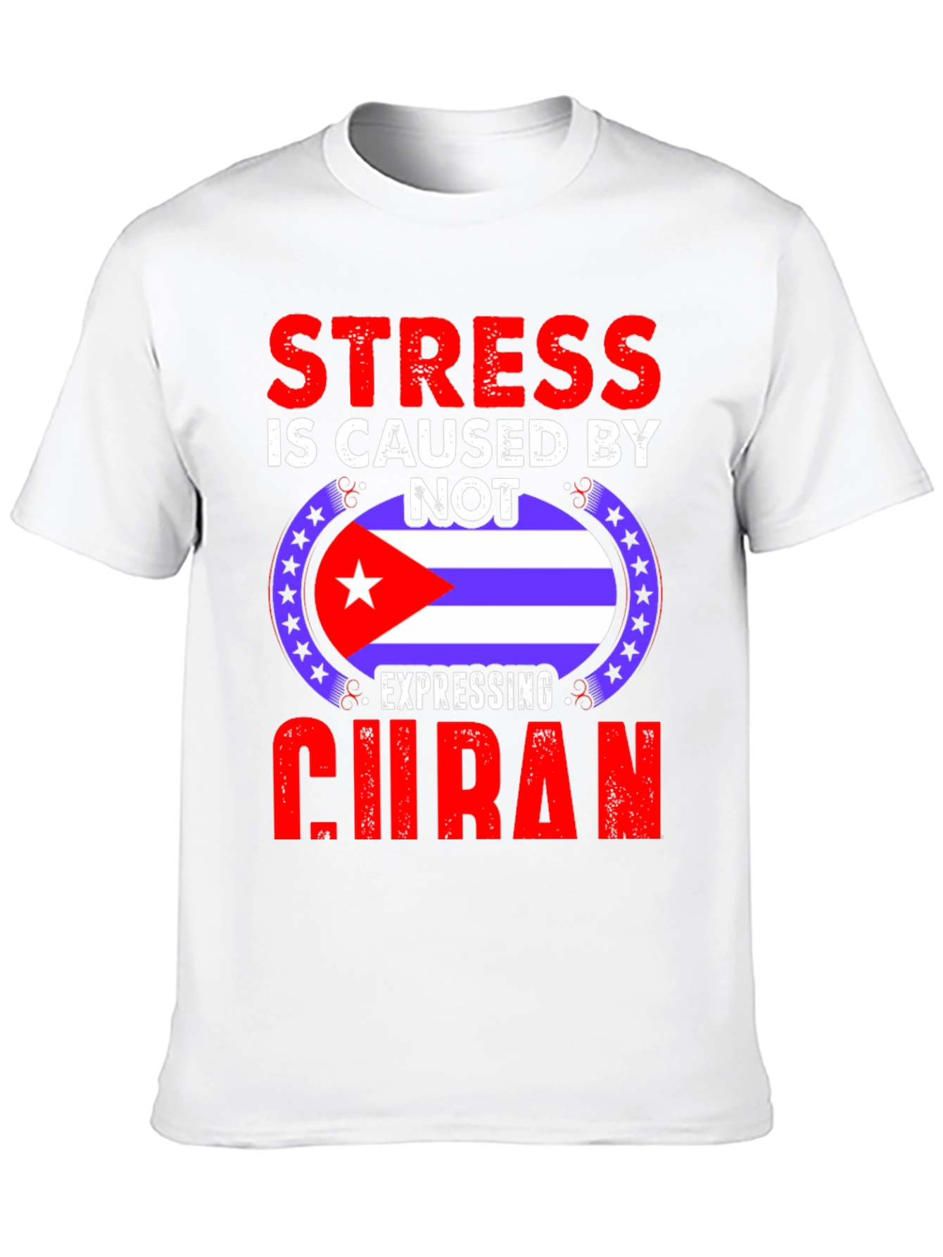 Black Cuban Pride T-Shirt - Stress Relief view 10