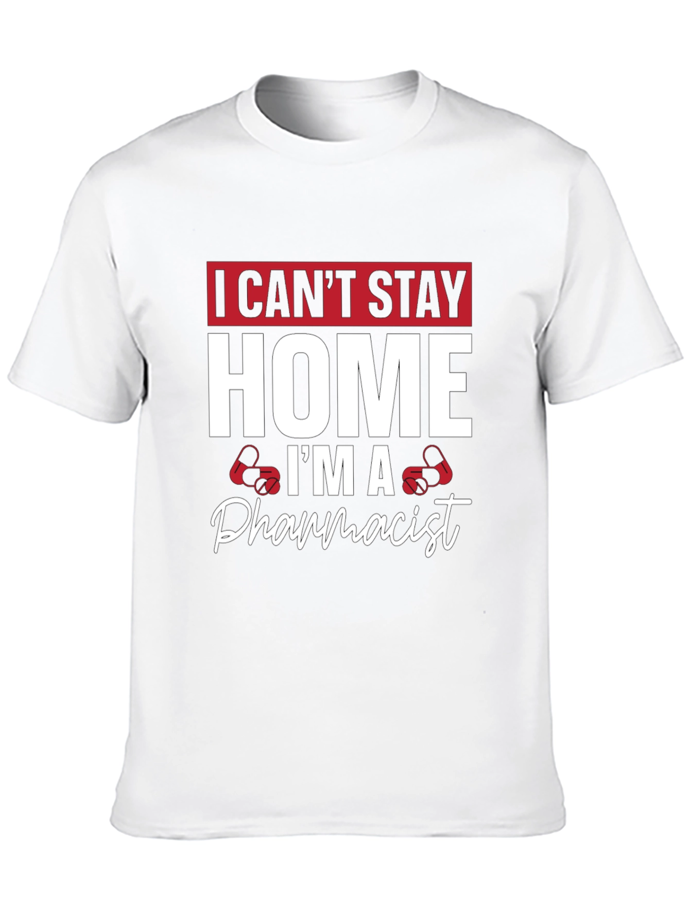 Black Pharmacist T-Shirt - I Can't Stay Home view 10
