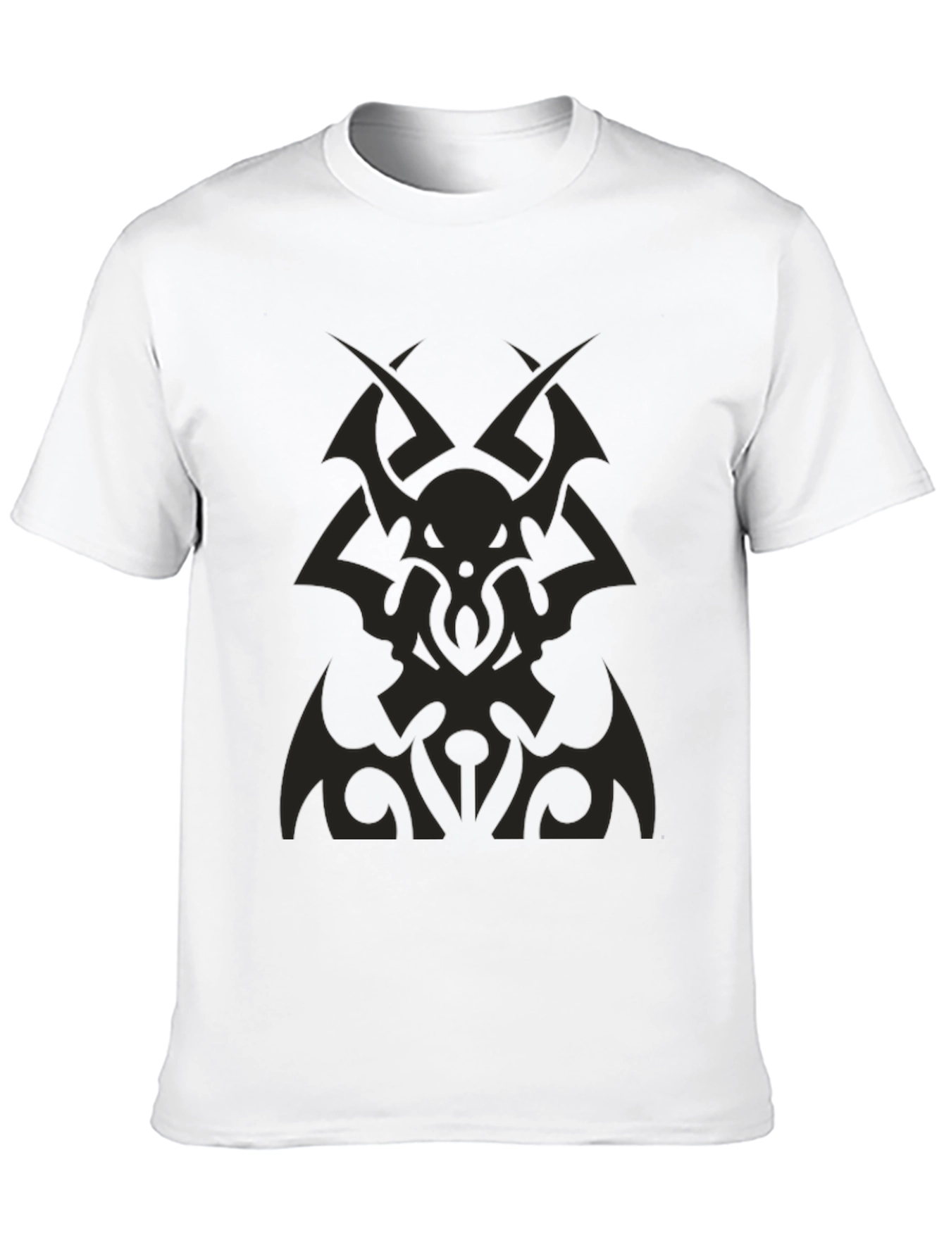 Black Tribal Graphic Tee - Black Cotton Comfort view 10