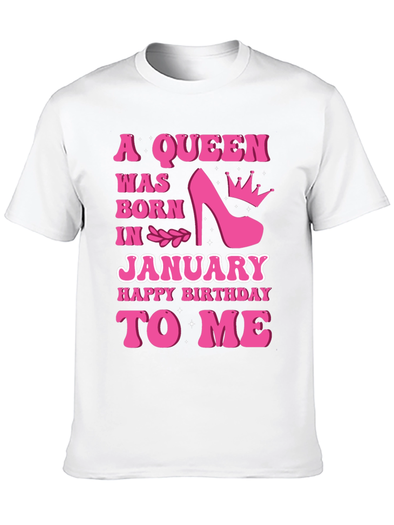 Black A Queen Was Born In January T-Shirt view 10