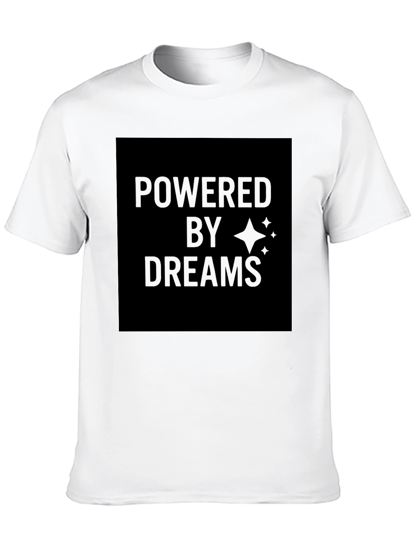 Black Powered by Dreams Black Graphic T-Shirt view 10